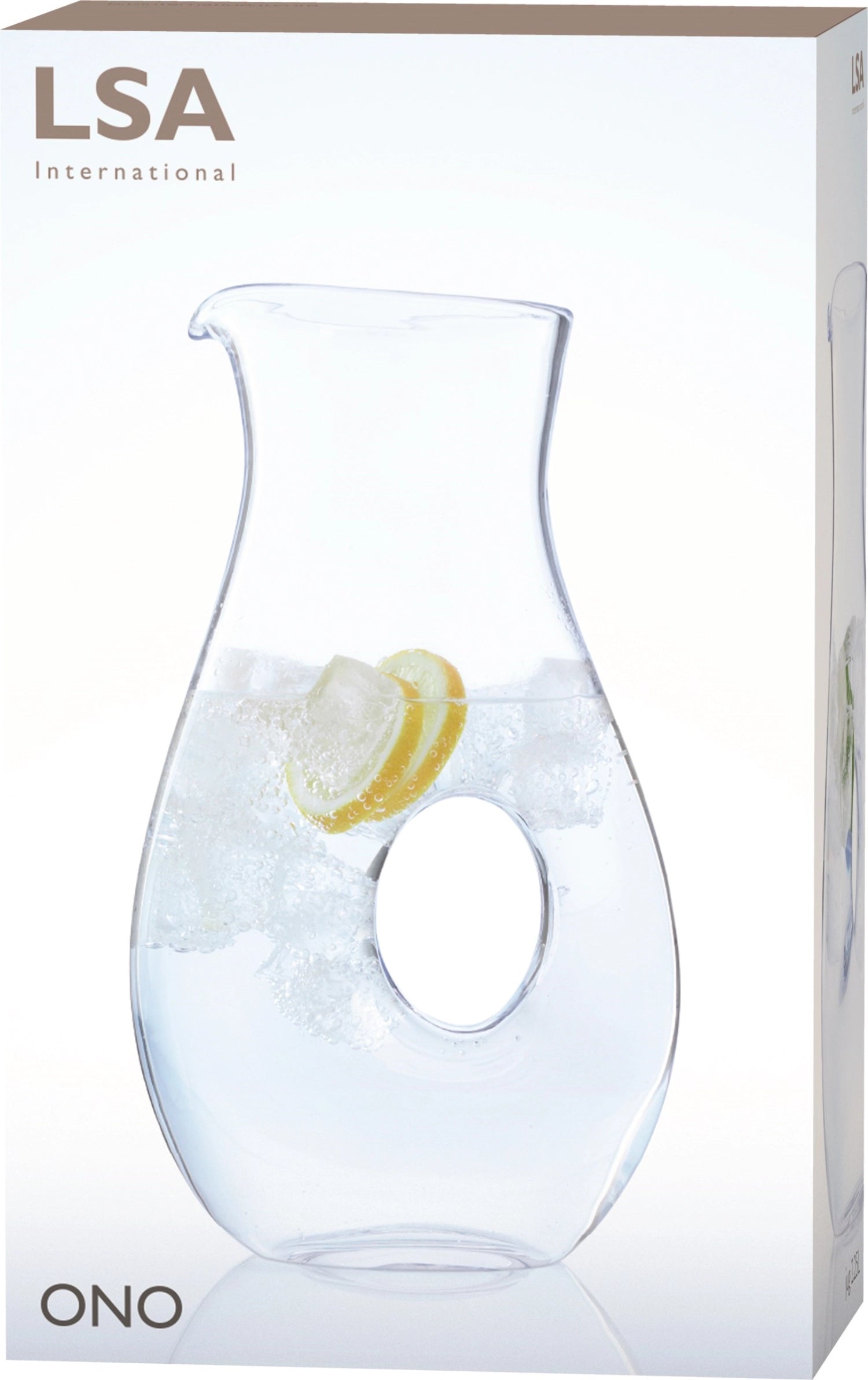 Transparenter 2.25L Ono Krug von LSA, perfekt für erfrischende Getränke, vereint Funktionalität und zeitgemäßes Design für jeden Anlass.