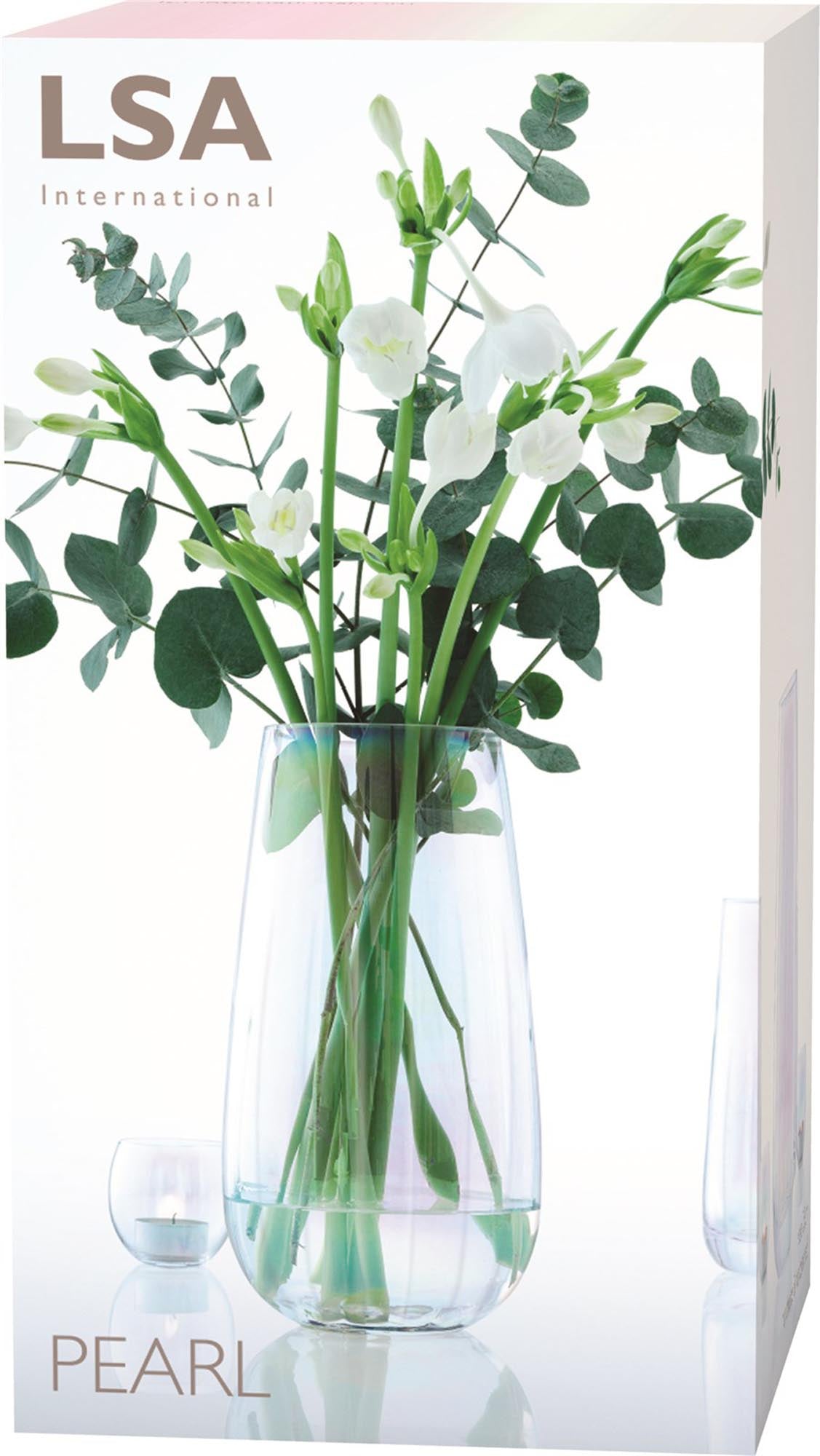 Pearl Vase H28cm - Perlmutt
