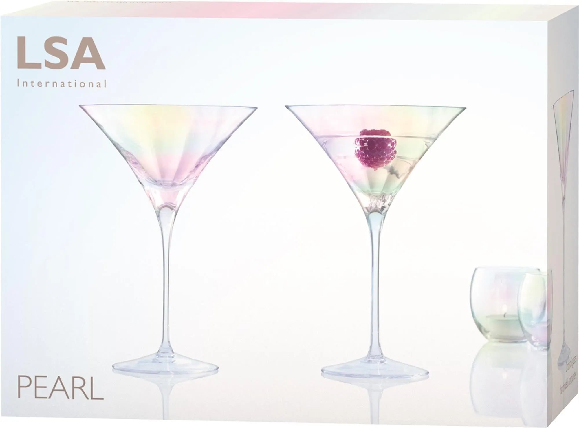 2er Set Pearl Cocktailglas 300ml perlmutt - KAQTU Design