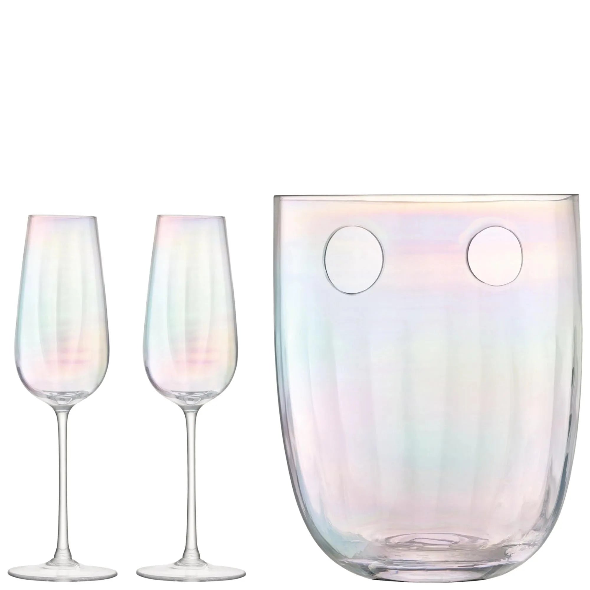 Pearl Champagner-Set 250ml, H24.5cm - perlmutt - KAQTU Design