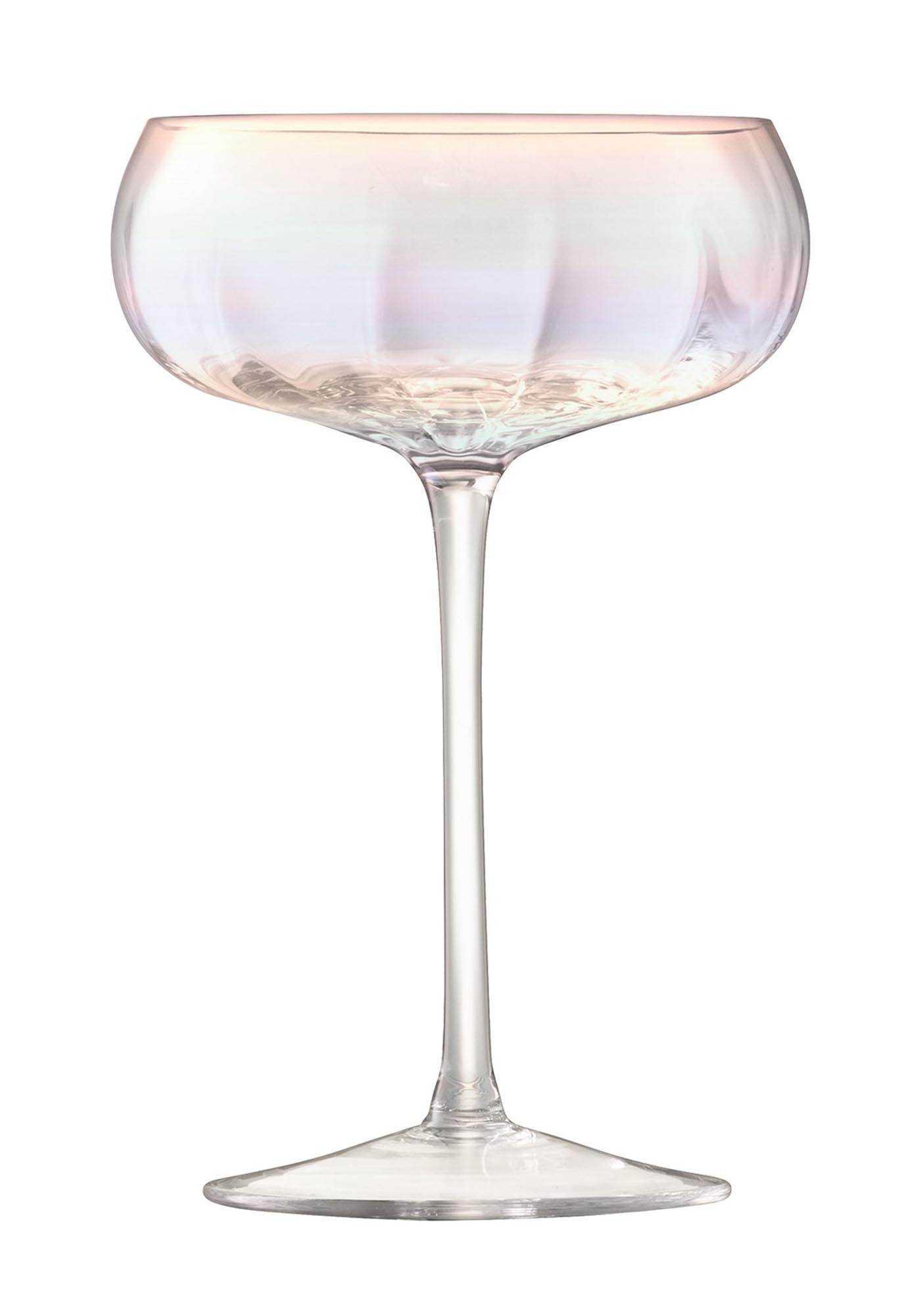 Stilvolles 2er Set Pearl Sektschalen von LSA (300ml) aus robustem Glas, perfekt für prickelnde Getränke und besondere Feiern.