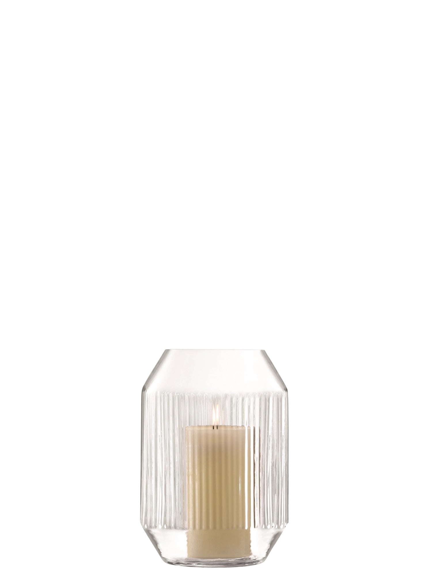 Rotunda storm light vase h26cm clear