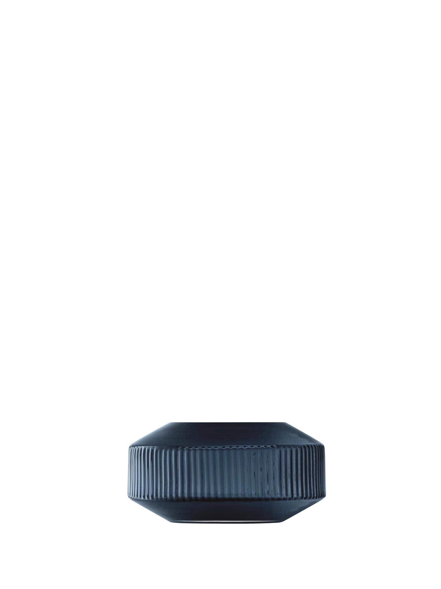 Rotunda wide vase h14cm sapphire blue