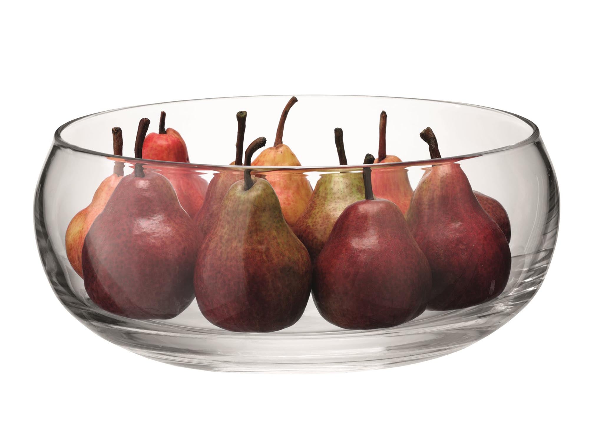 Elegante, klare Servierschale von LSA mit einem Durchmesser von 27,5 cm, perfekt für stilvolles Servieren von Snacks und Speisen.