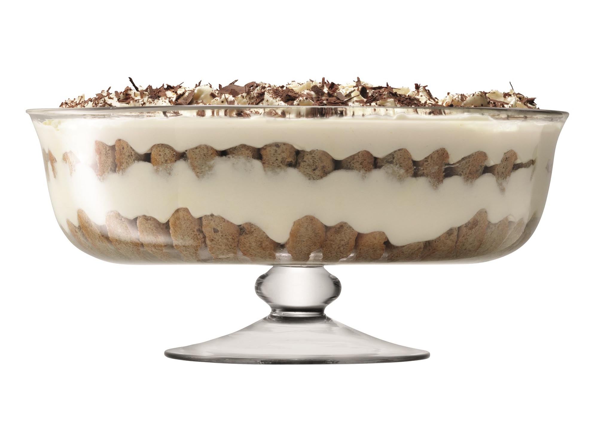 Elegante Serve Schale mit Fuß, Ø31cm, aus klarem Glas. Perfekt für stilvolles Servieren von Snacks und Desserts in der Küche.