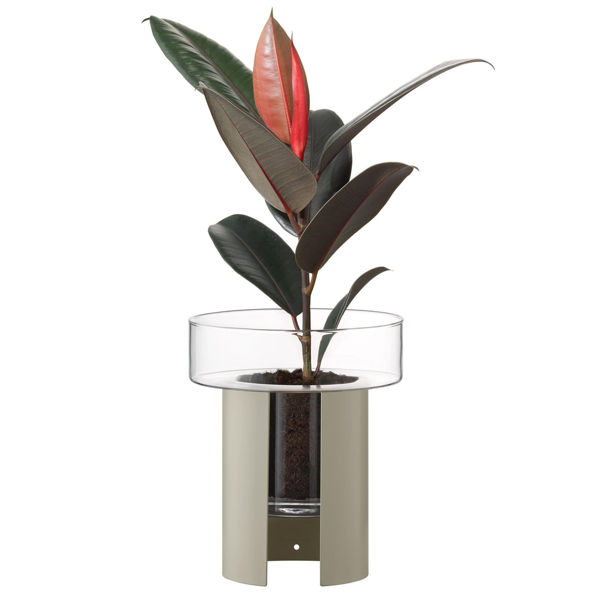 Plant pot Terrazza H22 Ø19 cm clear/concrete
