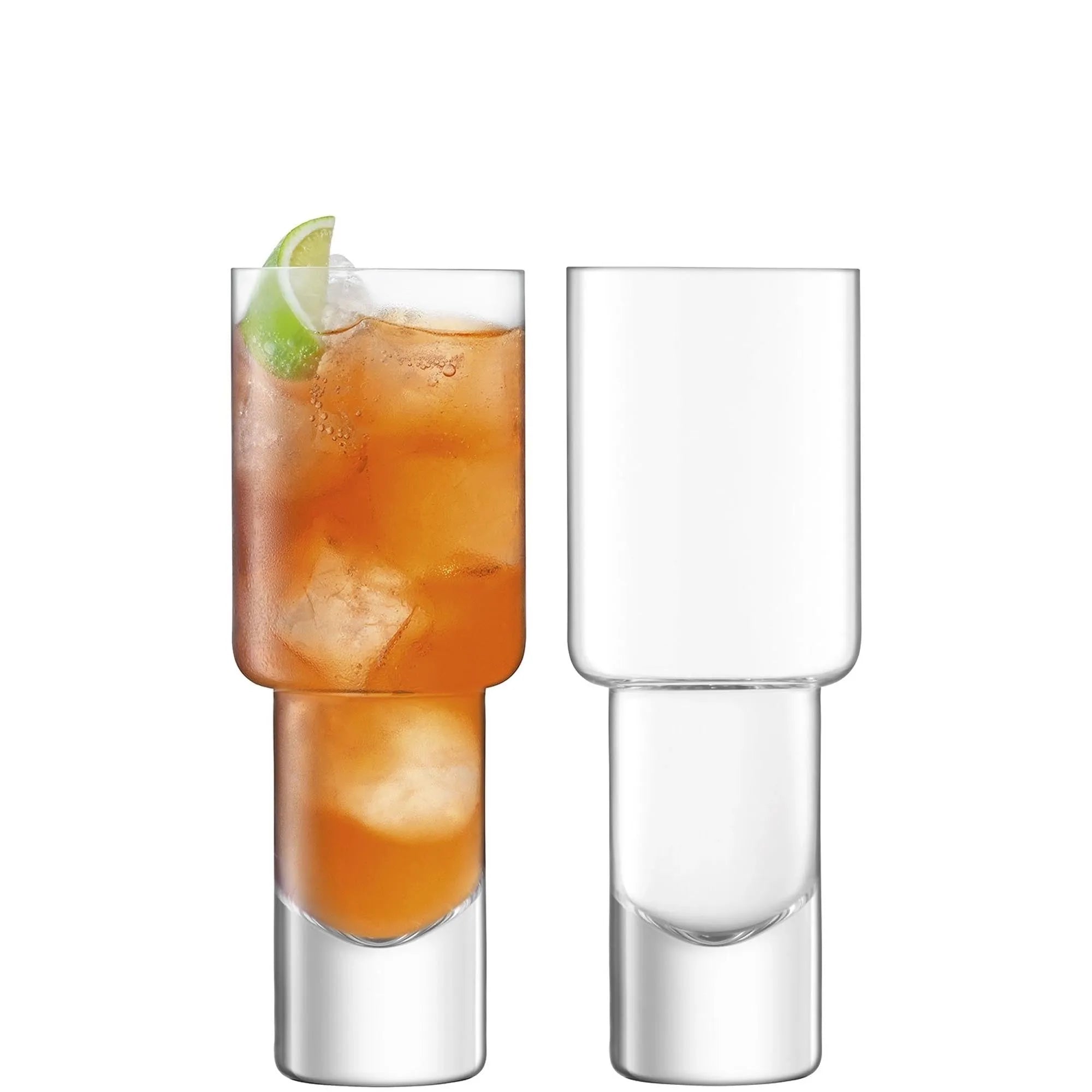 2er Set Vodka Mixer Gläser 400ml Klar - KAQTU Design