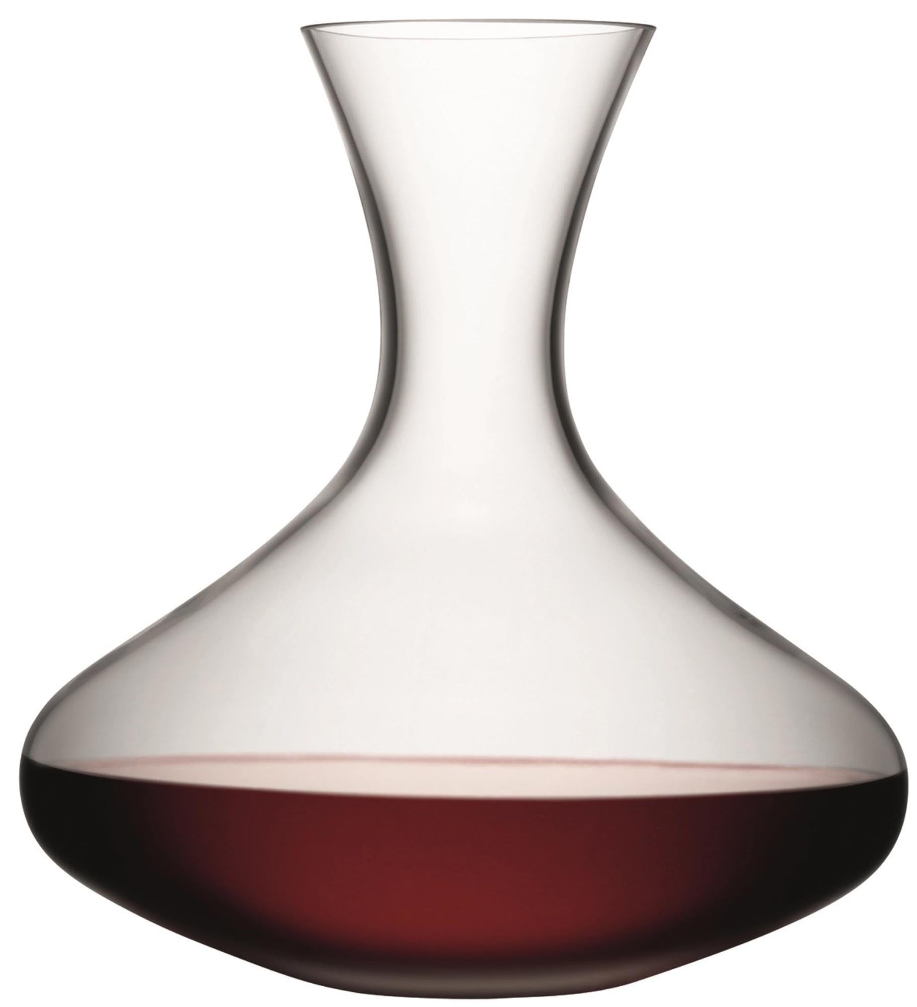 Stilvolle 1.5L Weinkaraffe aus klarem Glas von LSA, perfekt für das Servieren und Dekantieren von Wein.
