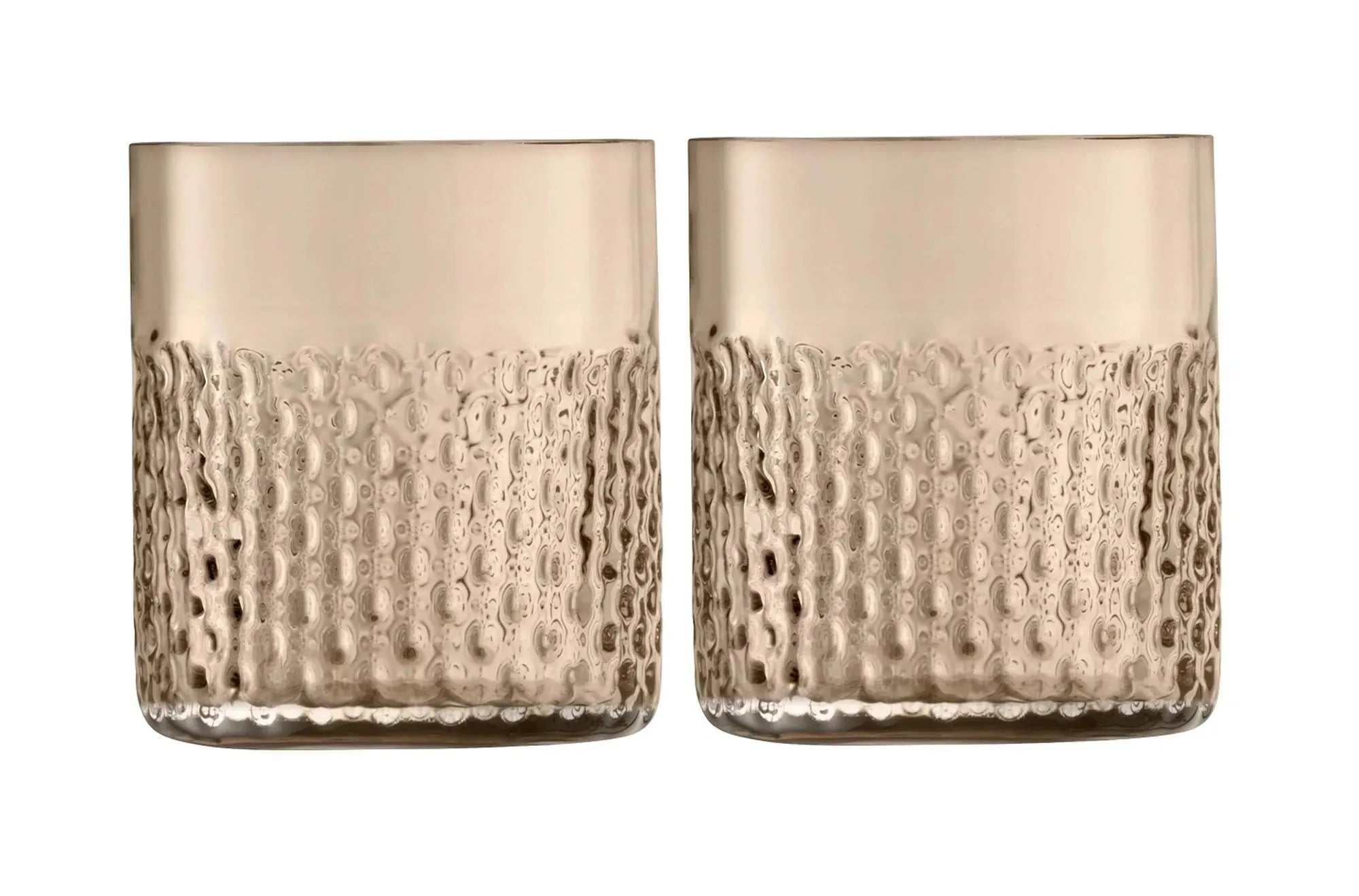 2er Set Wicker Becher 330ml in Taupe präsentiert im Onlineshop von KAQTU Design AG. Glas ist von LSA