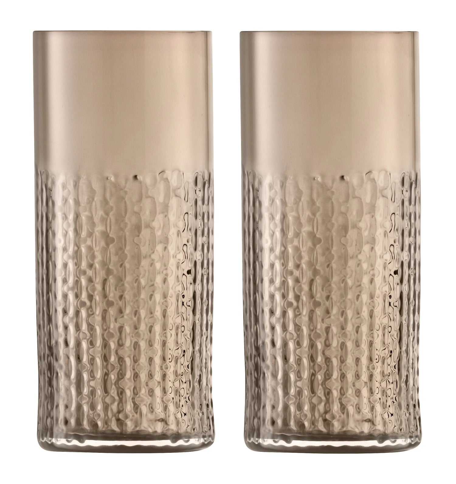 Genießen Sie stilvolle Drinks mit den Wicker Longdrinkgläsern von LSA. Dieses 2er Set aus hochwertigem Glas bietet 400ml Fassungsvermögen und ein einzigartiges Design.