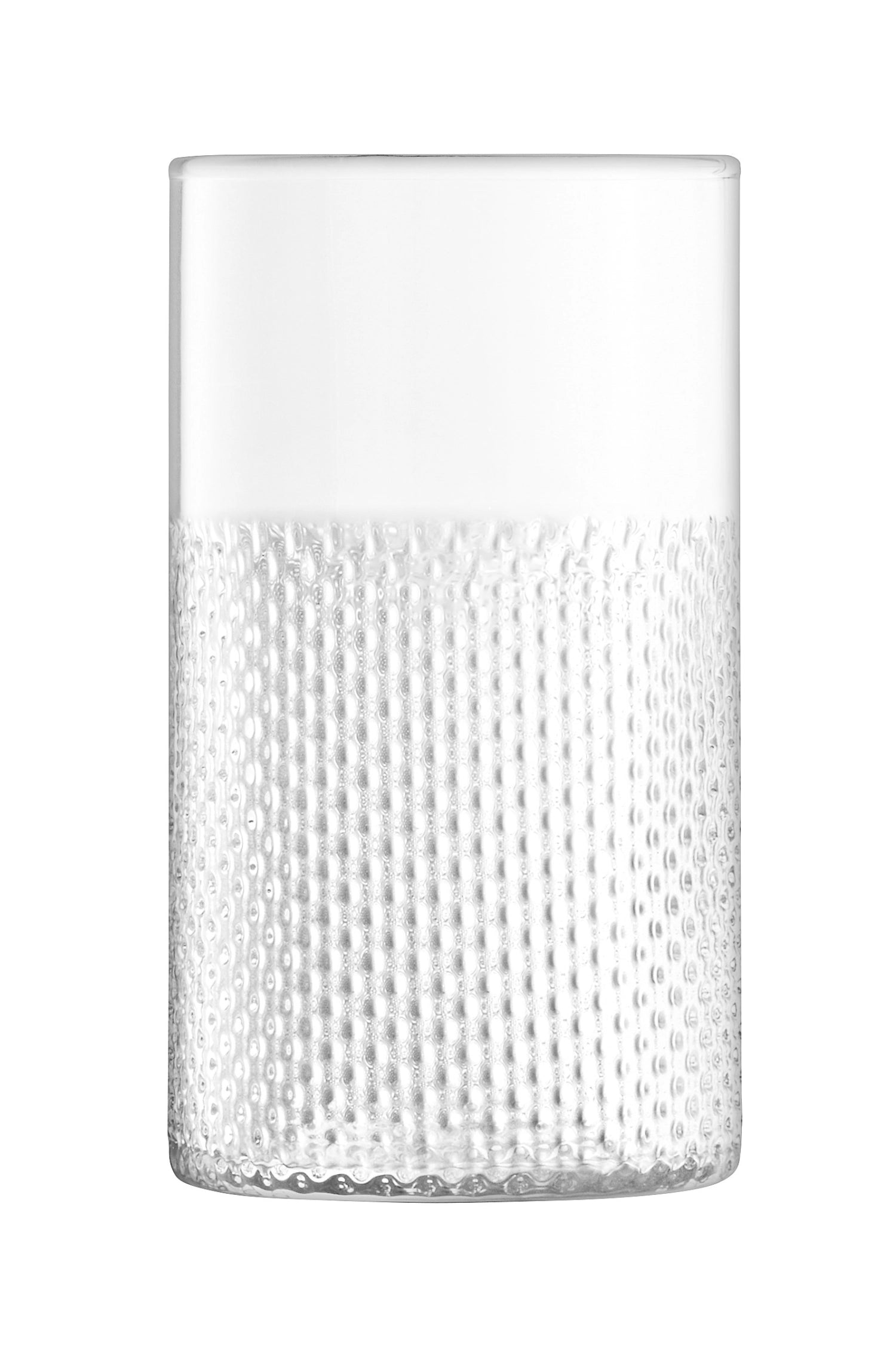 Wicker vase storm light h25cm clear