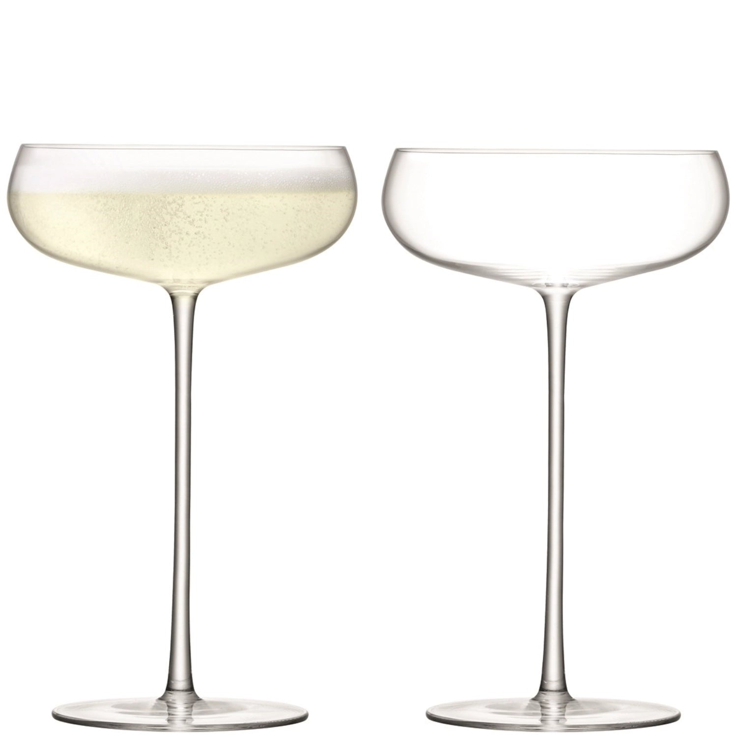 Stilvolles 2er Set Sektschalen von LSA, 320ml, perfekt für festliche Anlässe, vereint zeitgemäße Eleganz mit hochwertigem Trinkerlebnis.