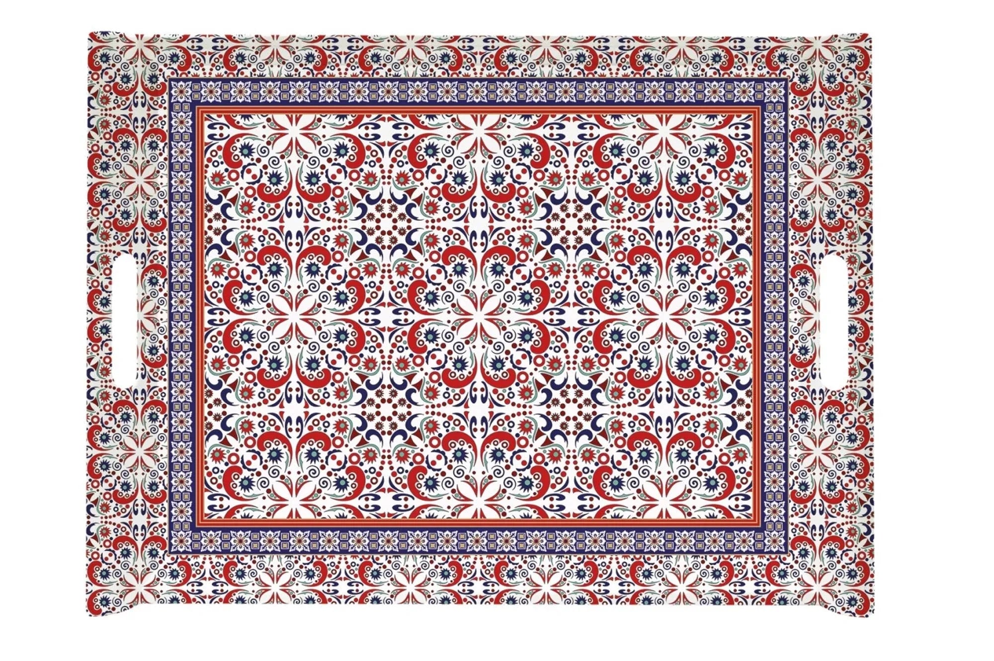 Art Around the World "Morocco" Tablett m. Griffen 52x37cm - KAQTU Design