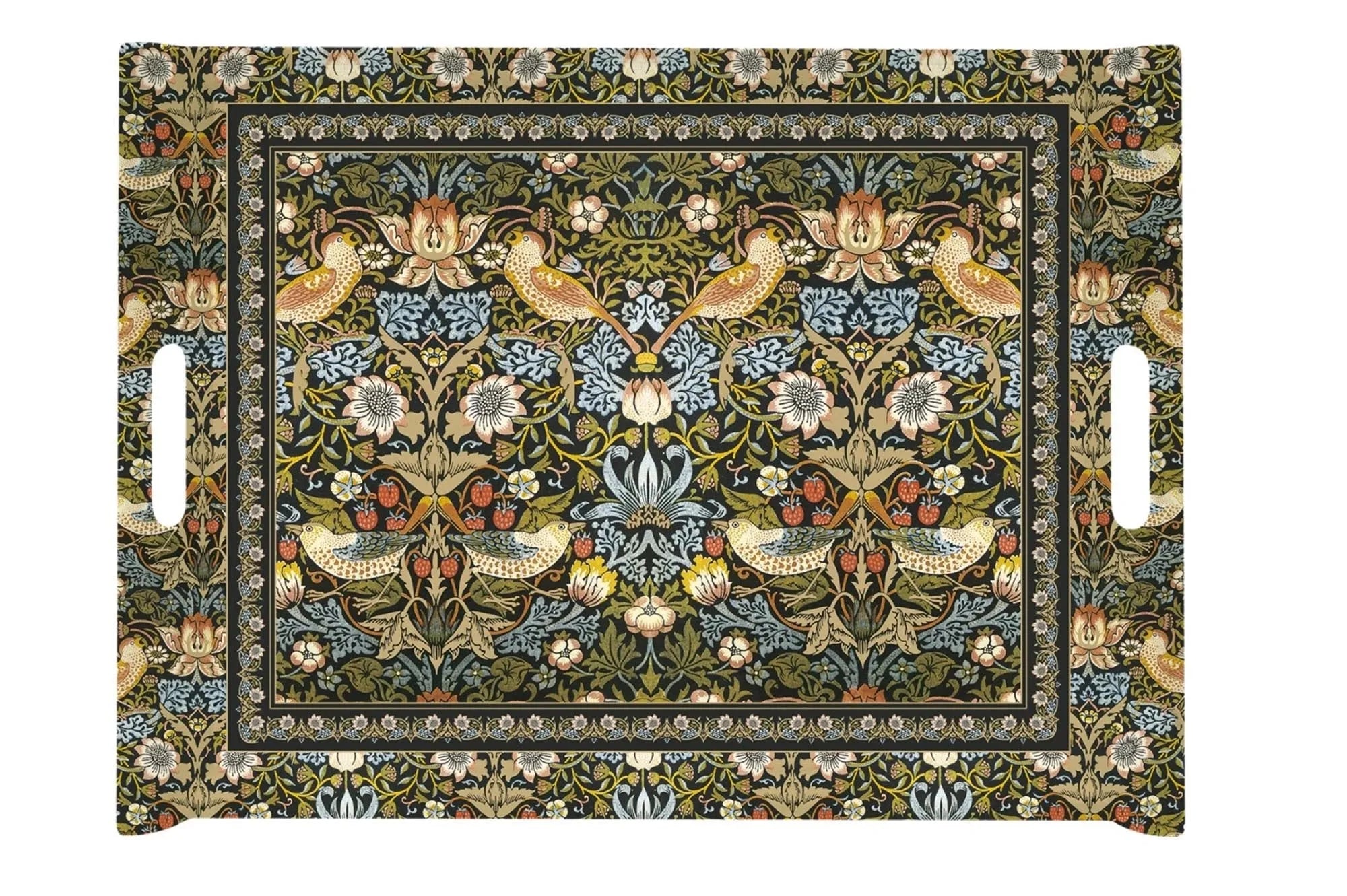 Elegantes Melamin-Tablett 52x37cm, "Tapestry"-Design, robust, spülmaschinenfest, ideal für Servieren & Dekor.