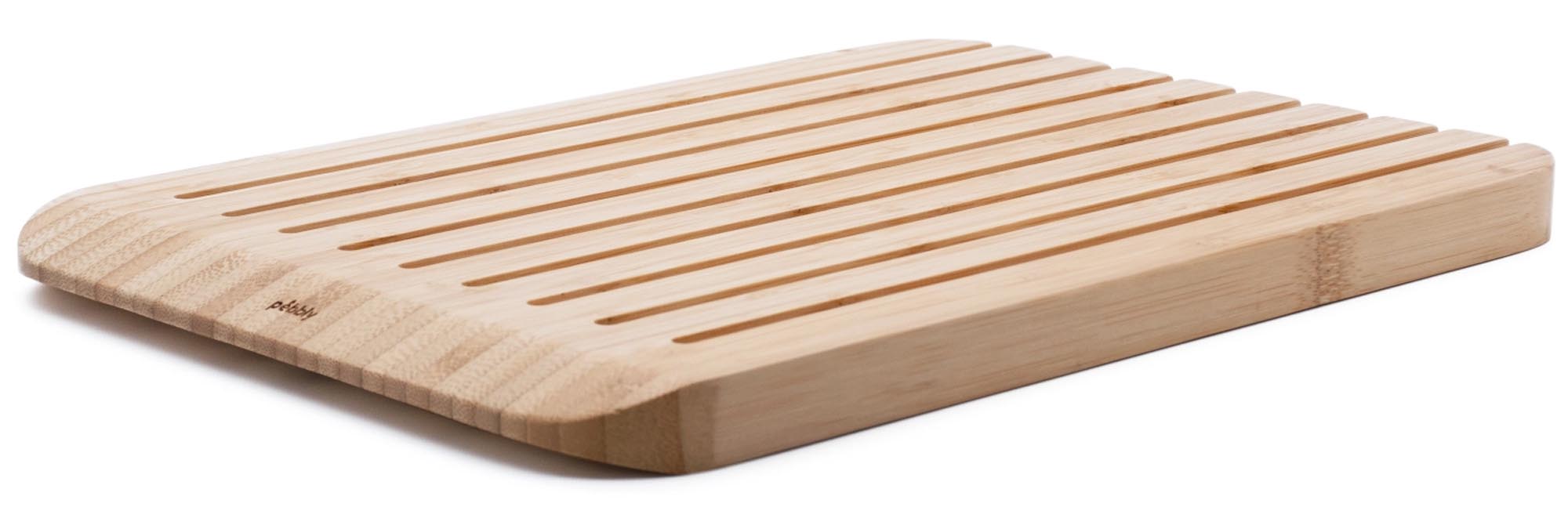 Pebbly 2 in 1 Schneide- und Brotbrett, Bambus, 34x23.5x2cm