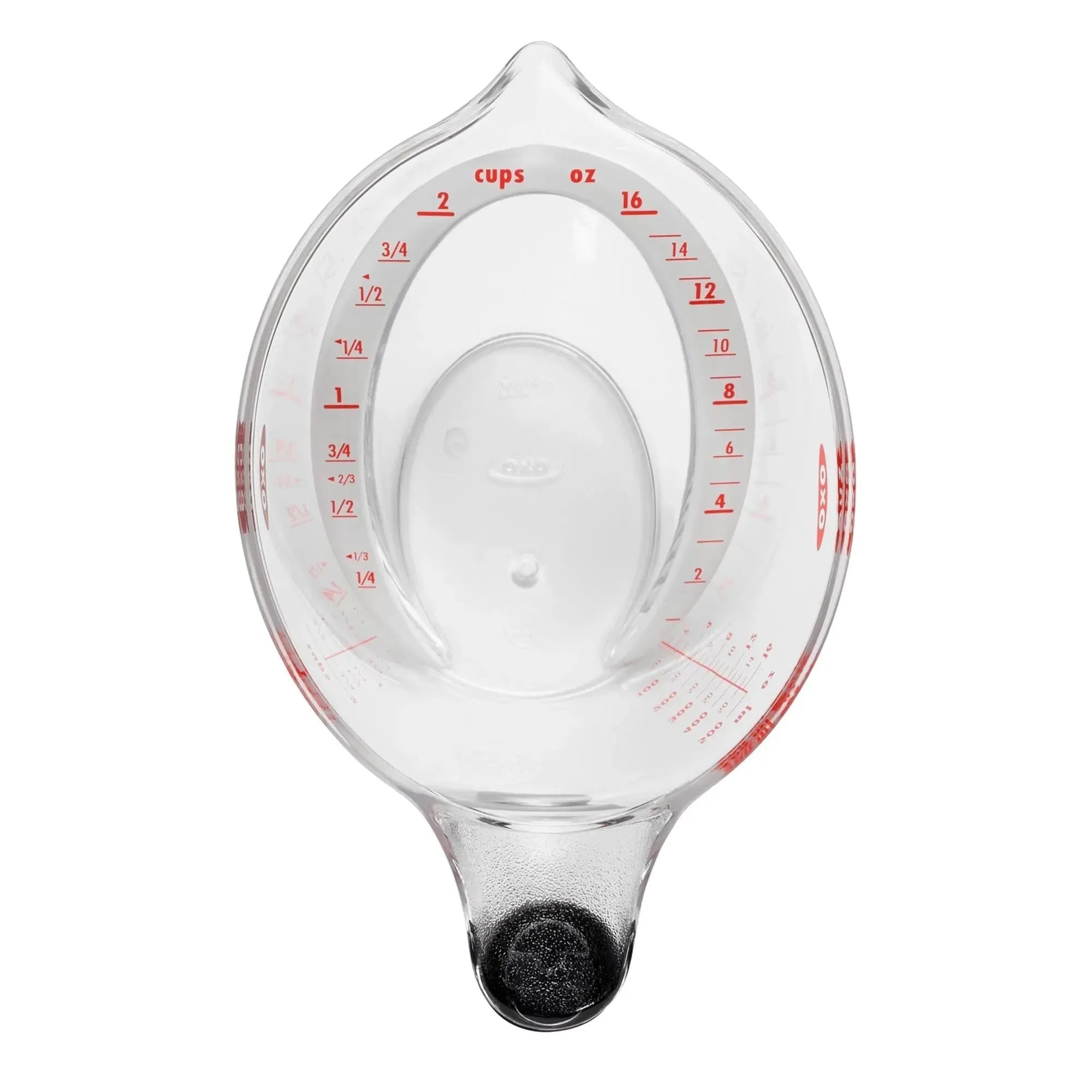 OXO 250 ml Messbecher: Ergonomisch, abgewinkelt für leichtes Ablesen.