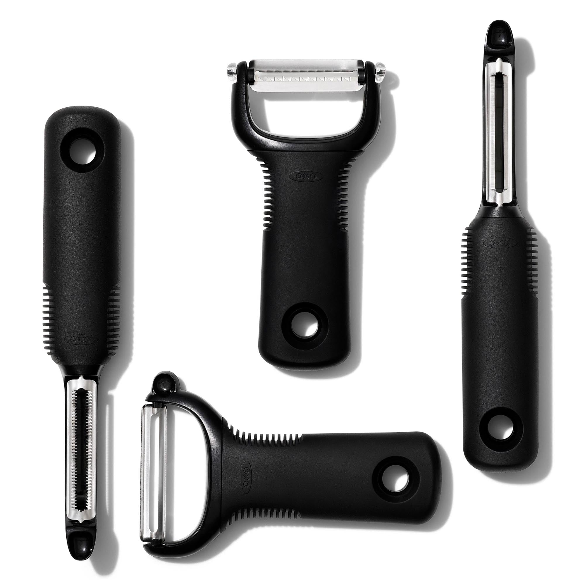 Entdecken Sie den OXO Julienne-Schäler: Kompakt, ergonomisch und aus hochwertigem Edelstahl. Perfekt für kreative Gemüsegerichte und einfache Reinigung!