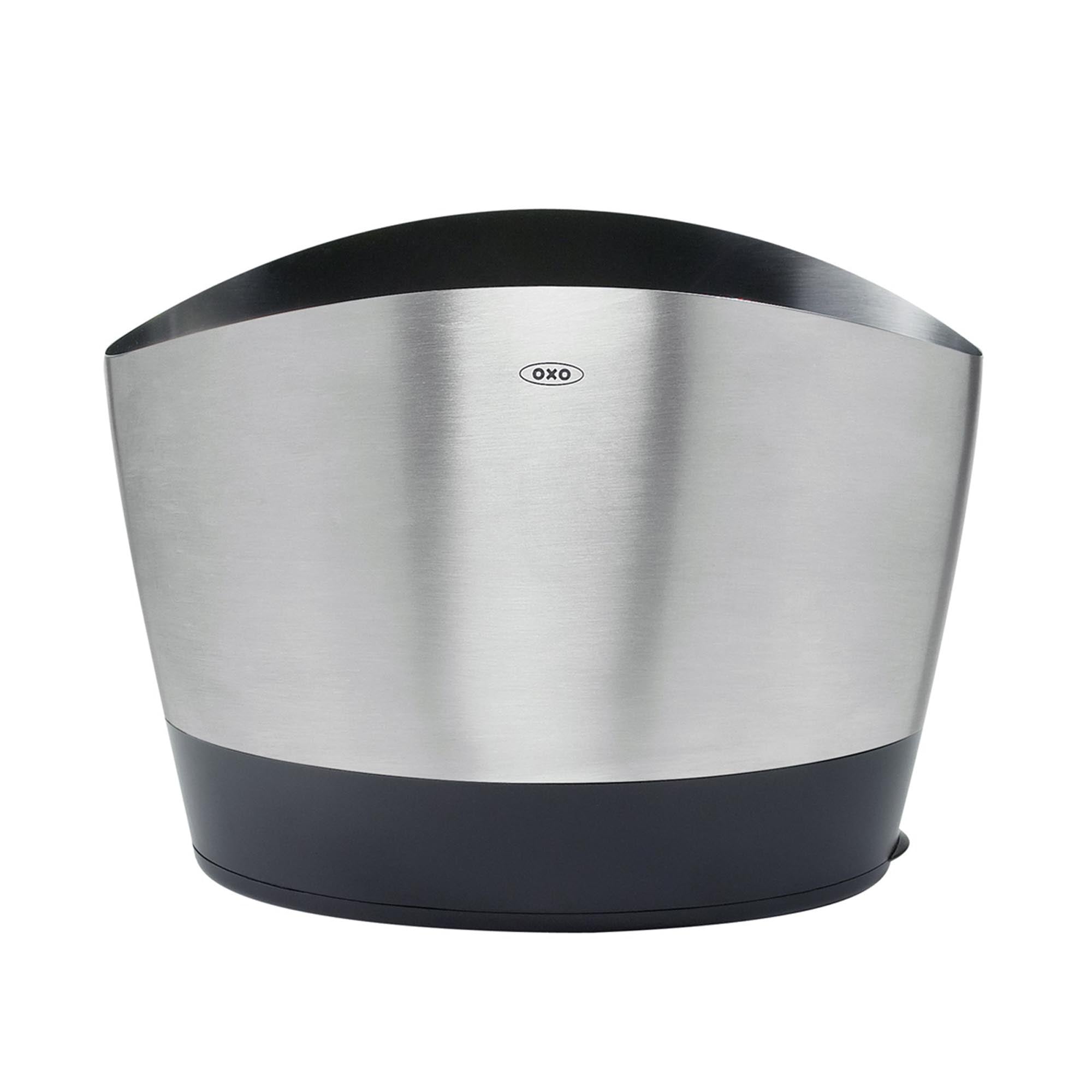 Eleganter OXO Edelstahlhalter: Praktisch, langlebig, geräumig.