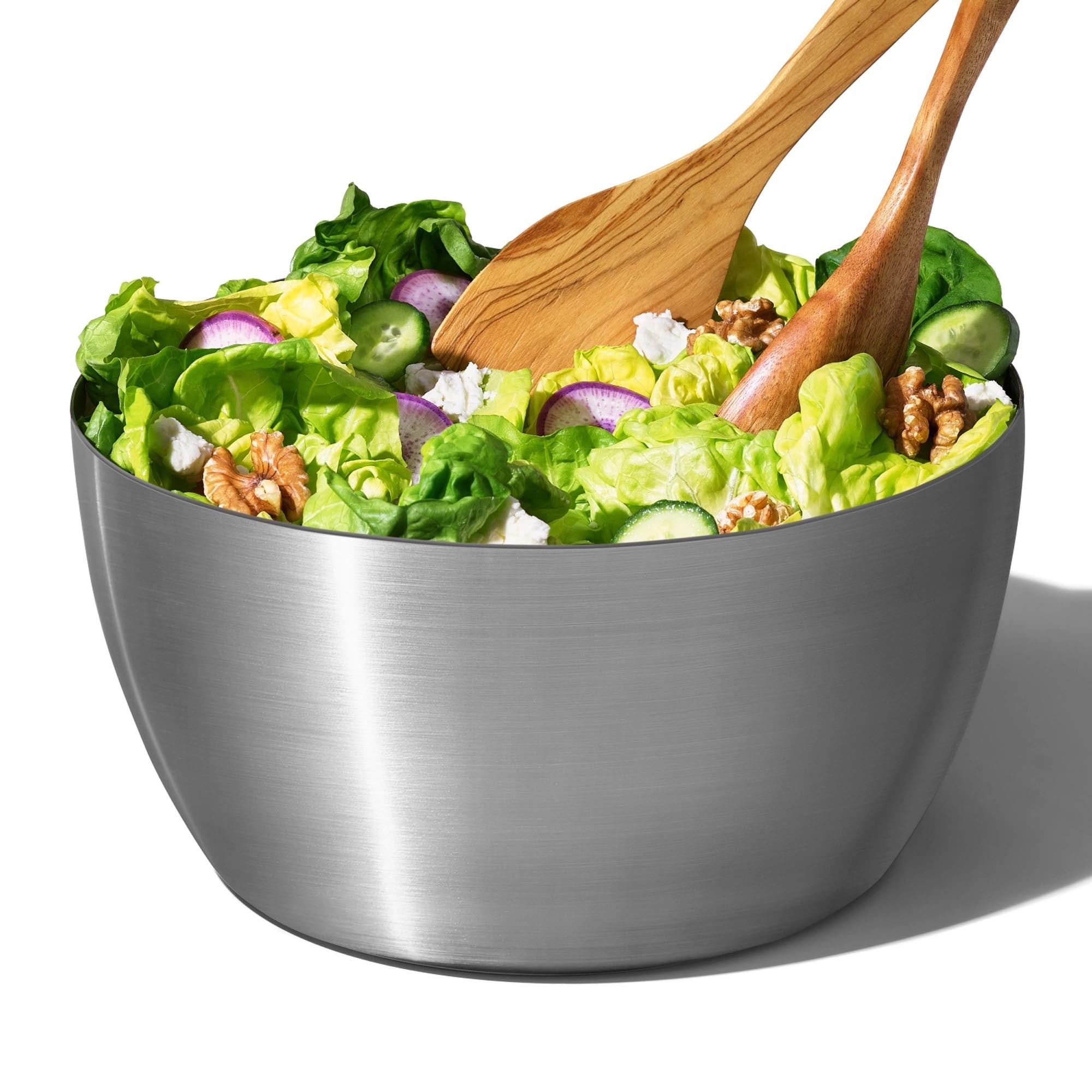 Hochwertige OXO Inox Salatschleuder für knackig frischen Salat.
