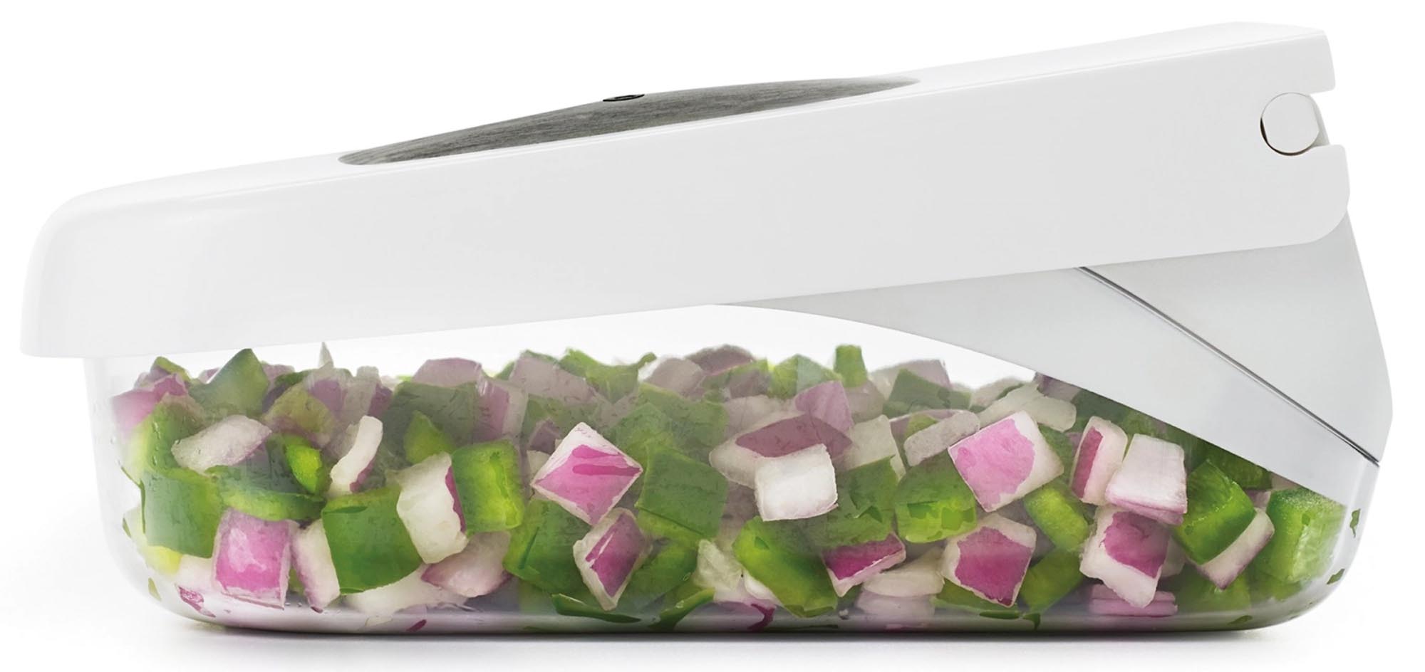 OXO Zwiebelschneider: Müheloses Schneiden für frische Zutaten.