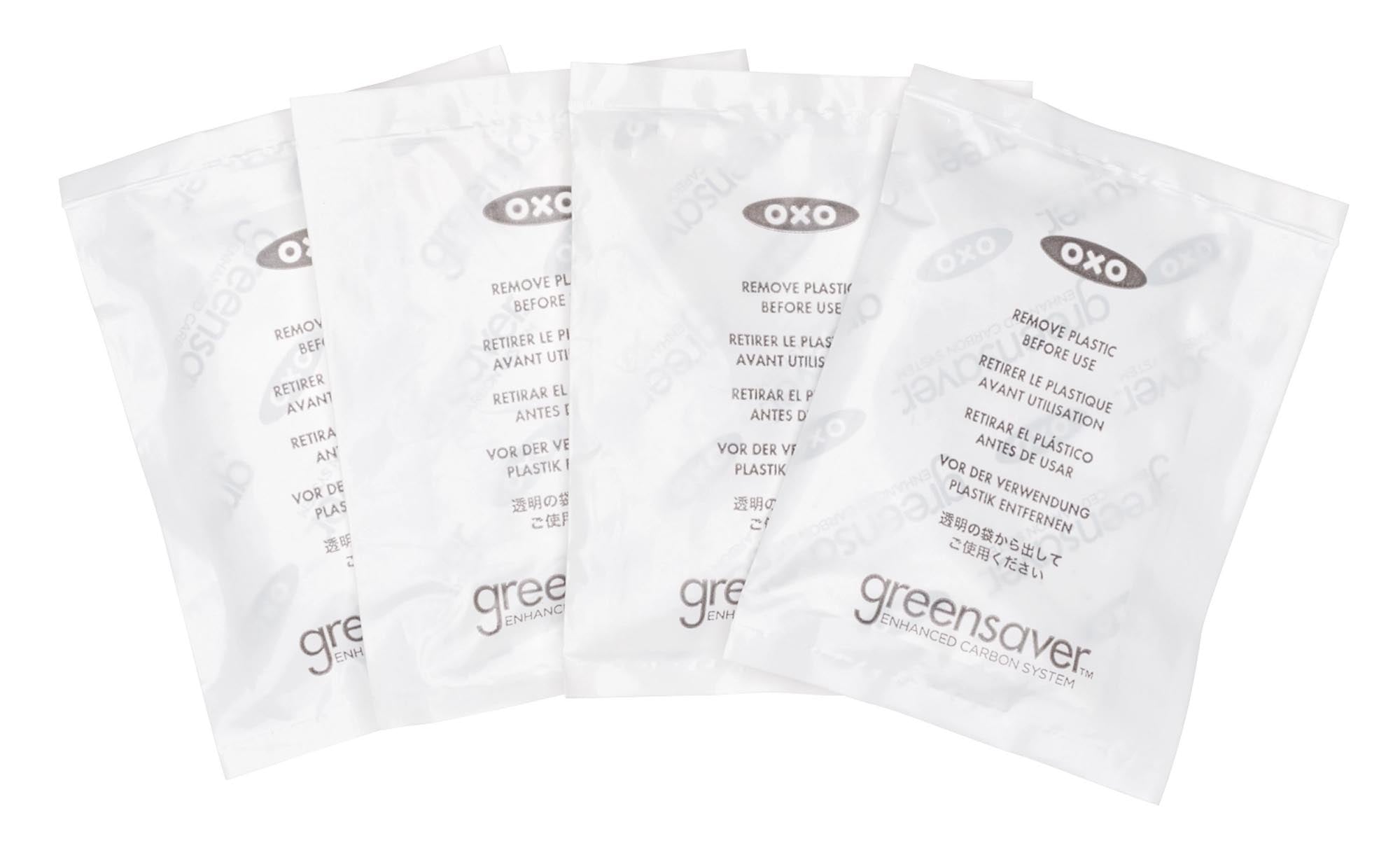 OXO Greensaver Filter: Neutralisiert Gerüche, hält Lebensmittel frisch.