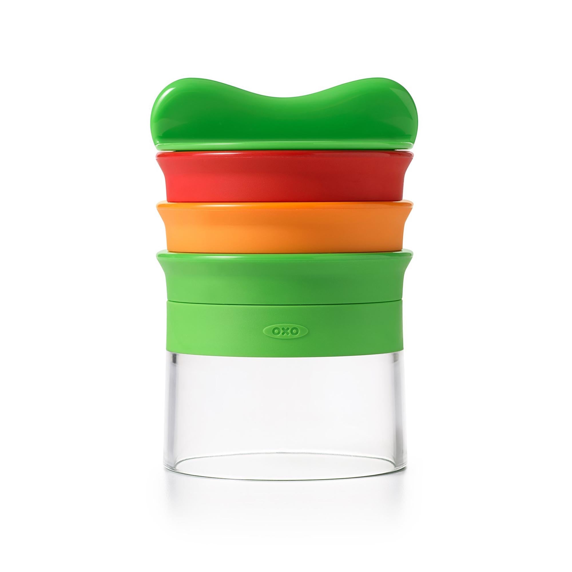 Kompakter OXO Spiralizer: Drei Klingen für frische Gemüsenudeln.
