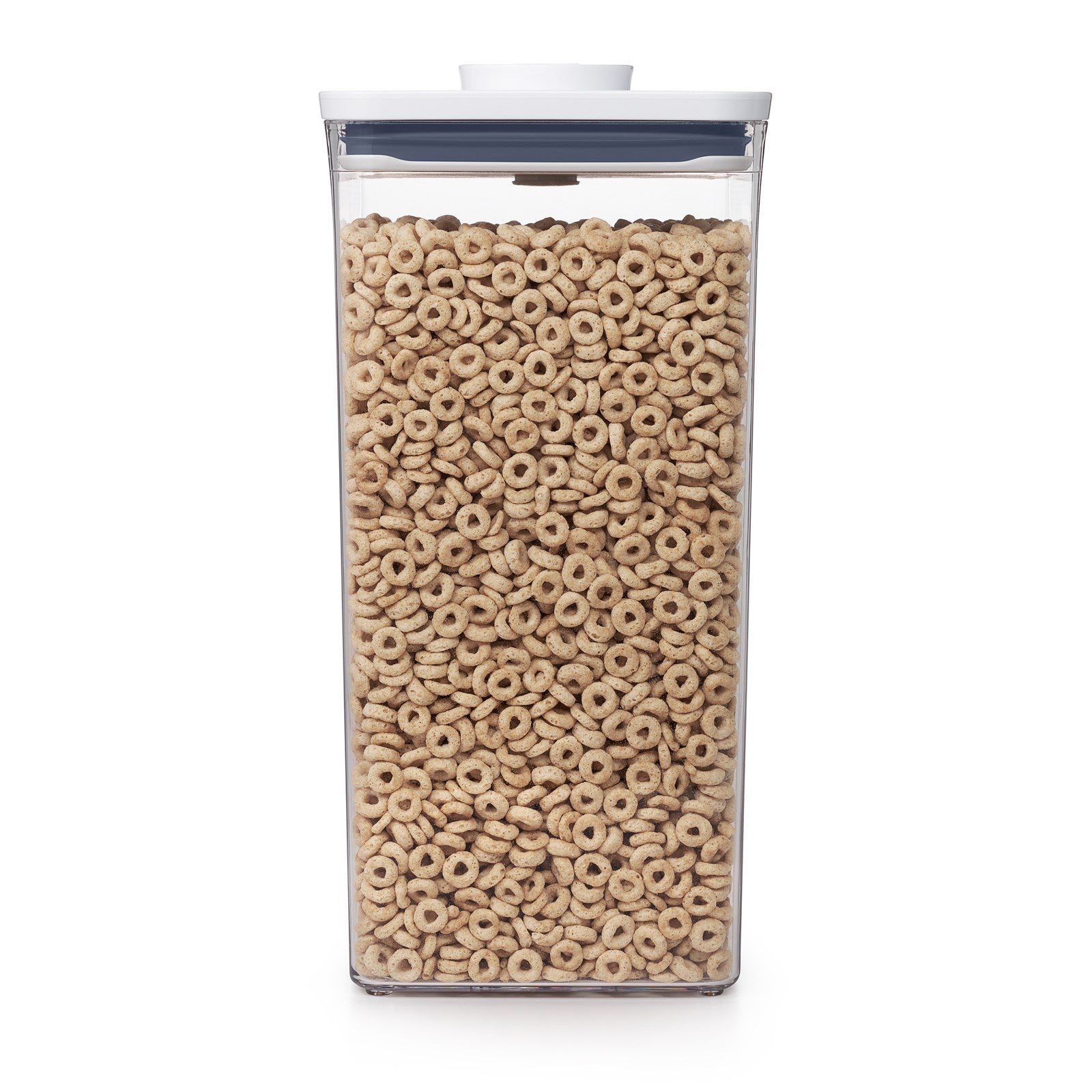 Großer quadratischer OXO POP 2.0 Behälter (16x16x32 cm, 5.7 l) für optimale Lebensmittelaufbewahrung. Luftdicht, stapelbar und BPA-frei.