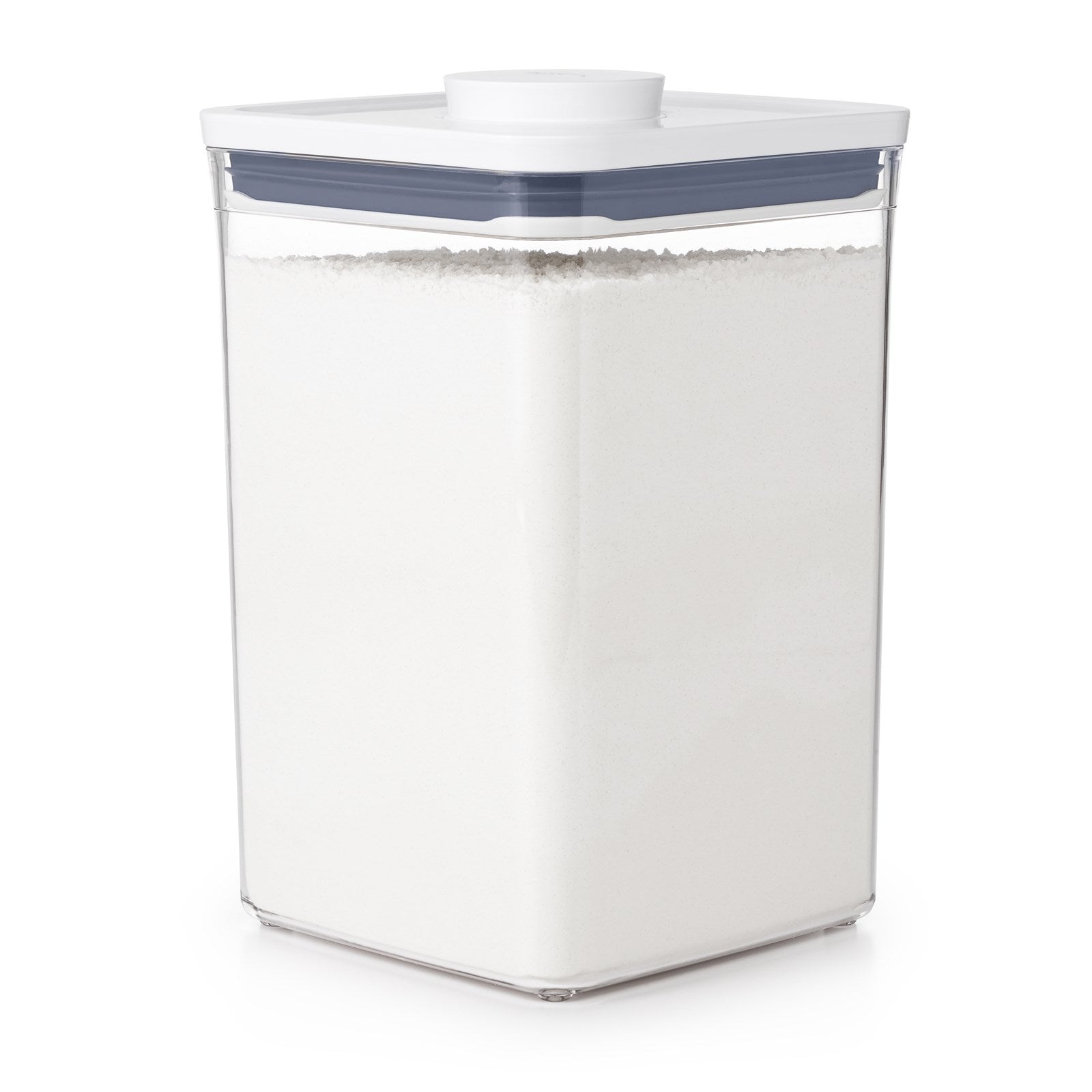 OXO POP 2.0: Quadratischer 4,2 l Behälter für stilvolle und praktische Küchenorganisation. Ideal für Reis, Pasta und Snacks.