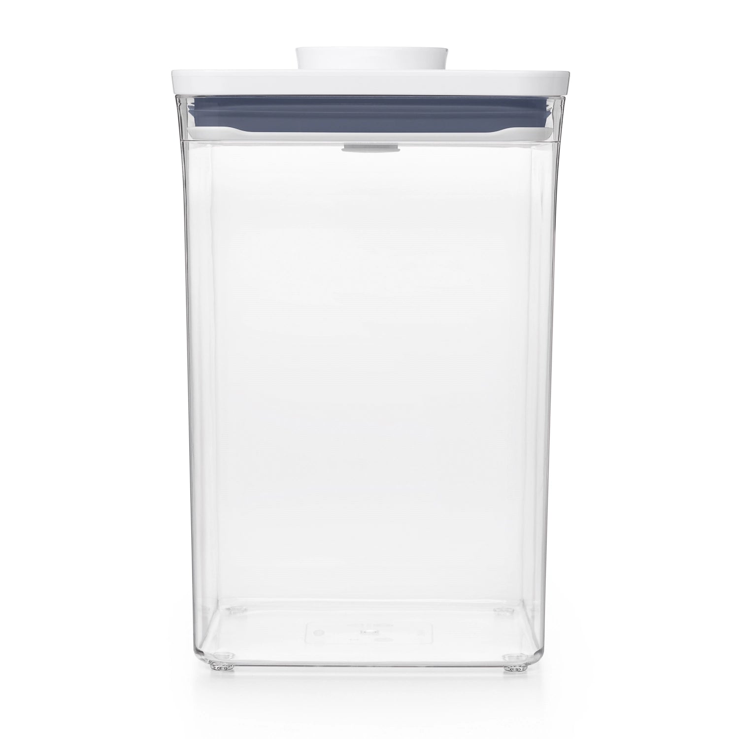 Großer quadratischer OXO POP 2.0 Behälter (16x16x24 cm, 4.2 l) für die elegante und funktionale Aufbewahrung von Lebensmitteln.