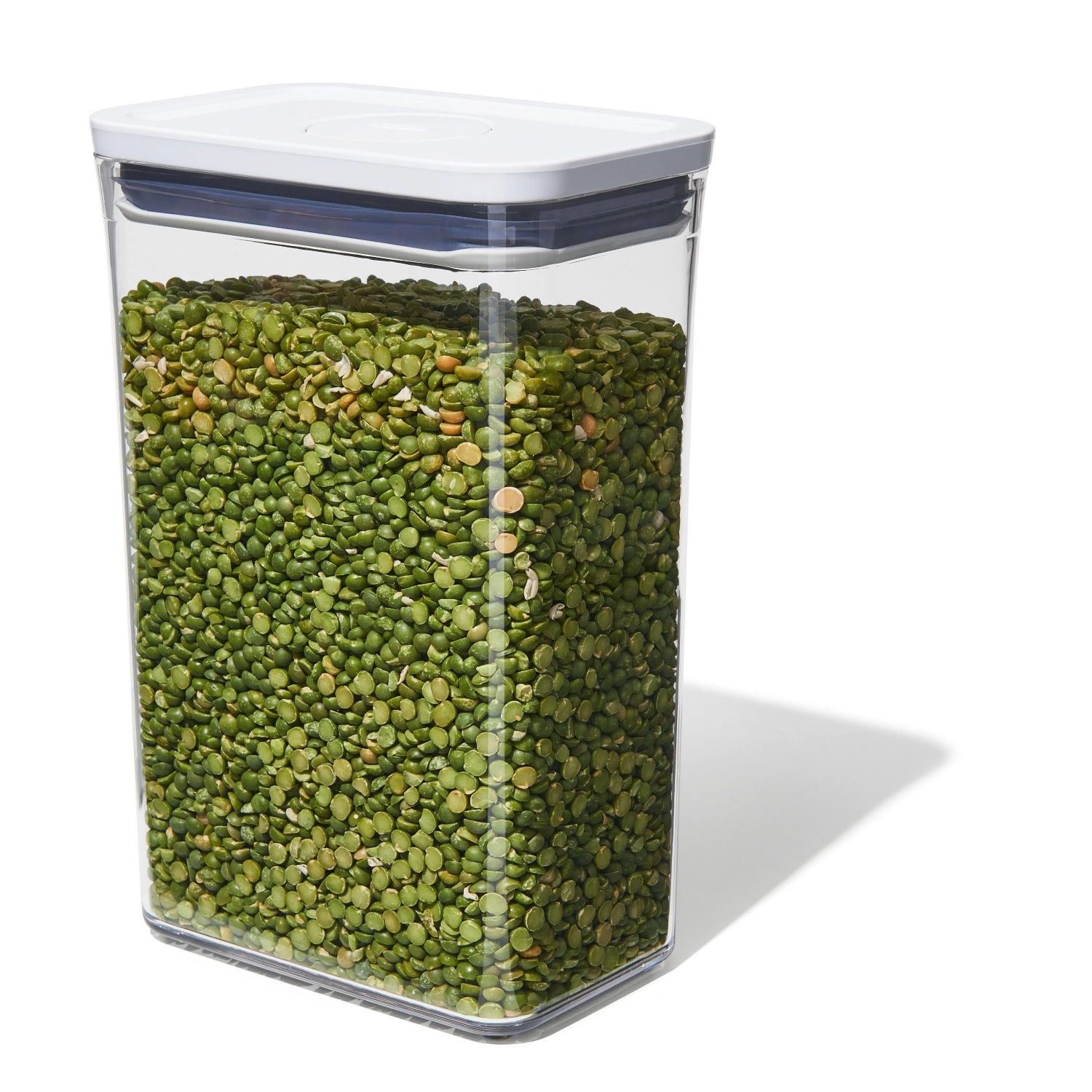 Rechteckiger OXO POP 2.0 Vorratsbehälter mit 2.6 l Volumen, ideal für die ordentliche Lagerung von Lebensmitteln und Küchenutensilien.