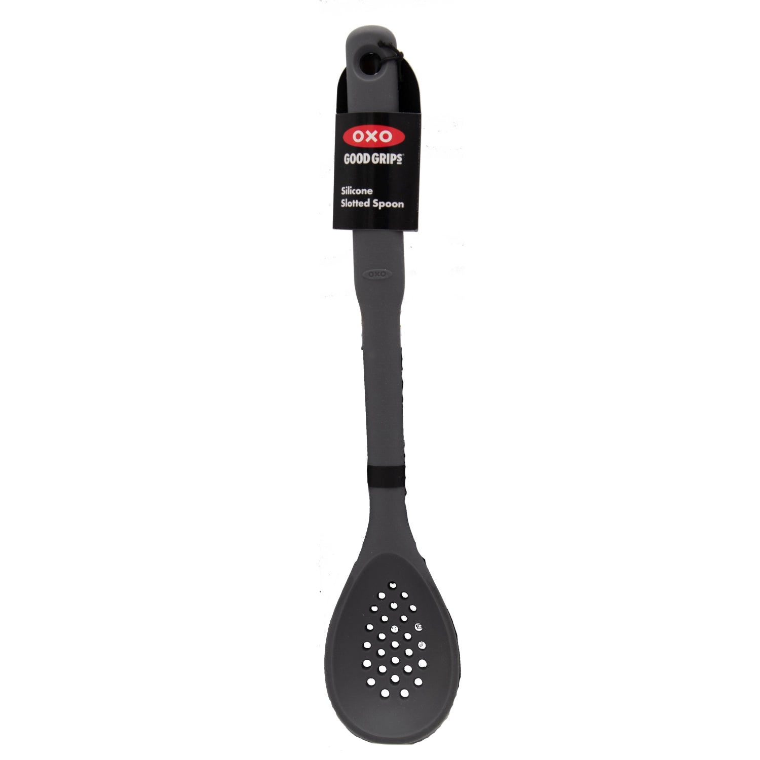 Hitzebeständiger OXO Silikon-Schaumlöffel, ideal für beschichtetes Kochgeschirr, perfekt zum Servieren und Abschöpfen.