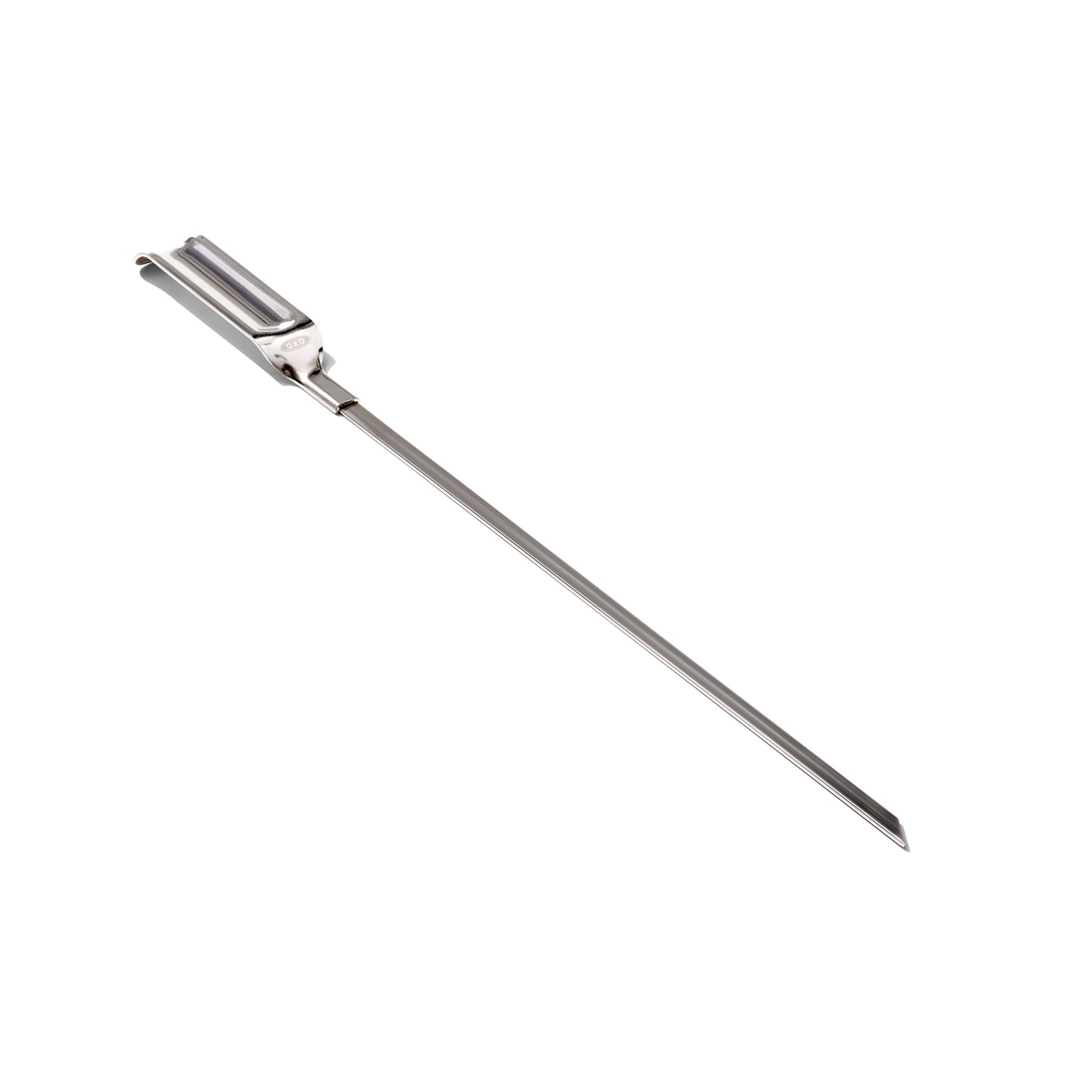 Sechs langlebige Grillspieße aus hochwertigem Edelstahl von OXO, ideal für köstliche Grillgerichte und vielseitige BBQ-Anwendungen.