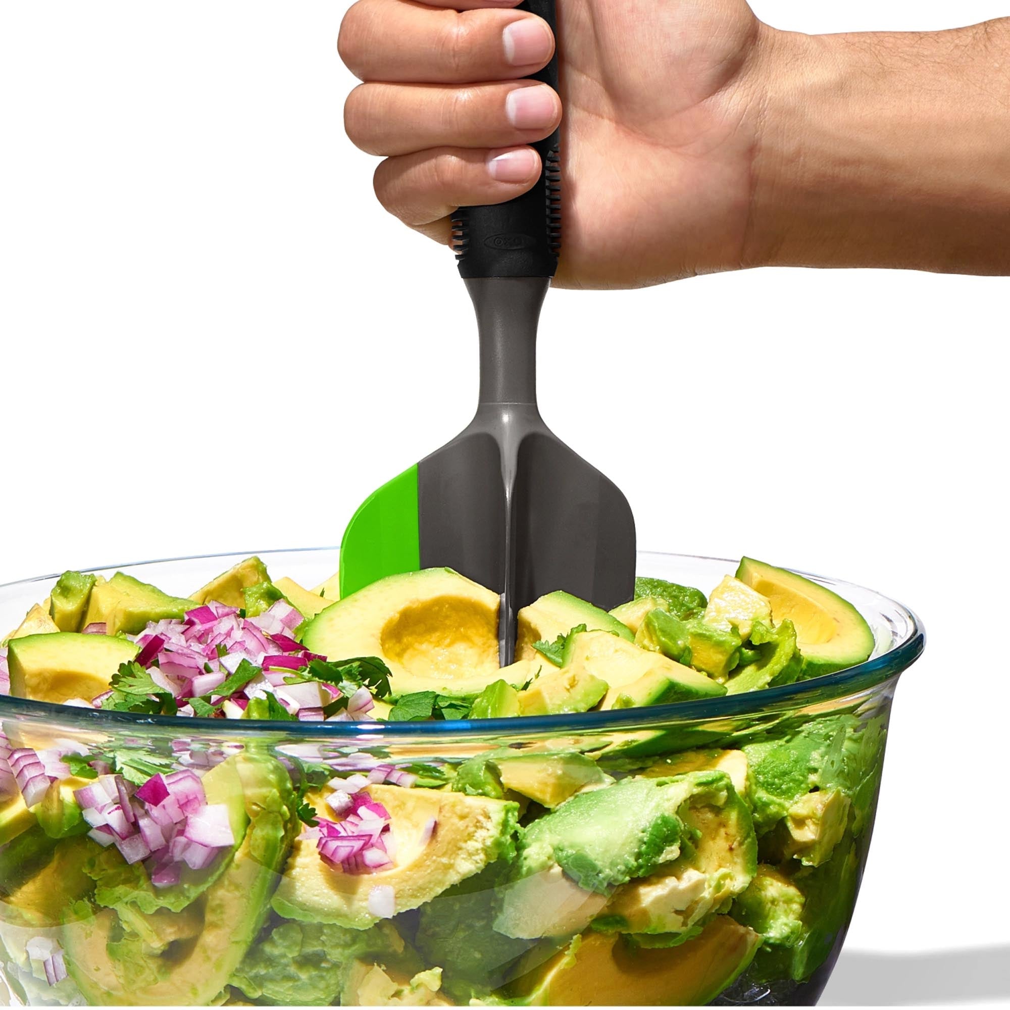 OXO Good Grips Avocado Stampfer: Perfekt zum einfachen Zerkleinern und Auskratzen von Avocados für köstliche Gerichte.