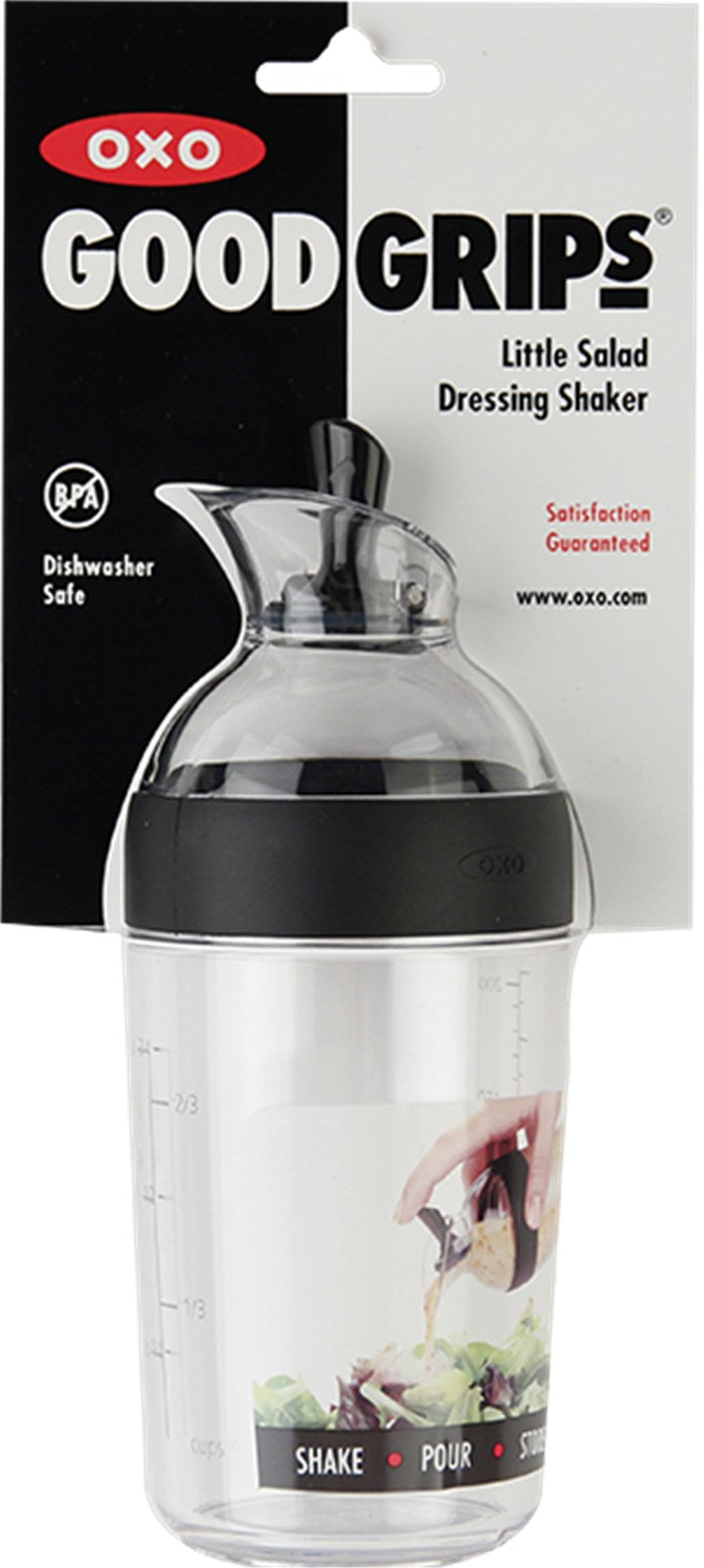 Salatdressing Shaker klein 240ml, schwarz