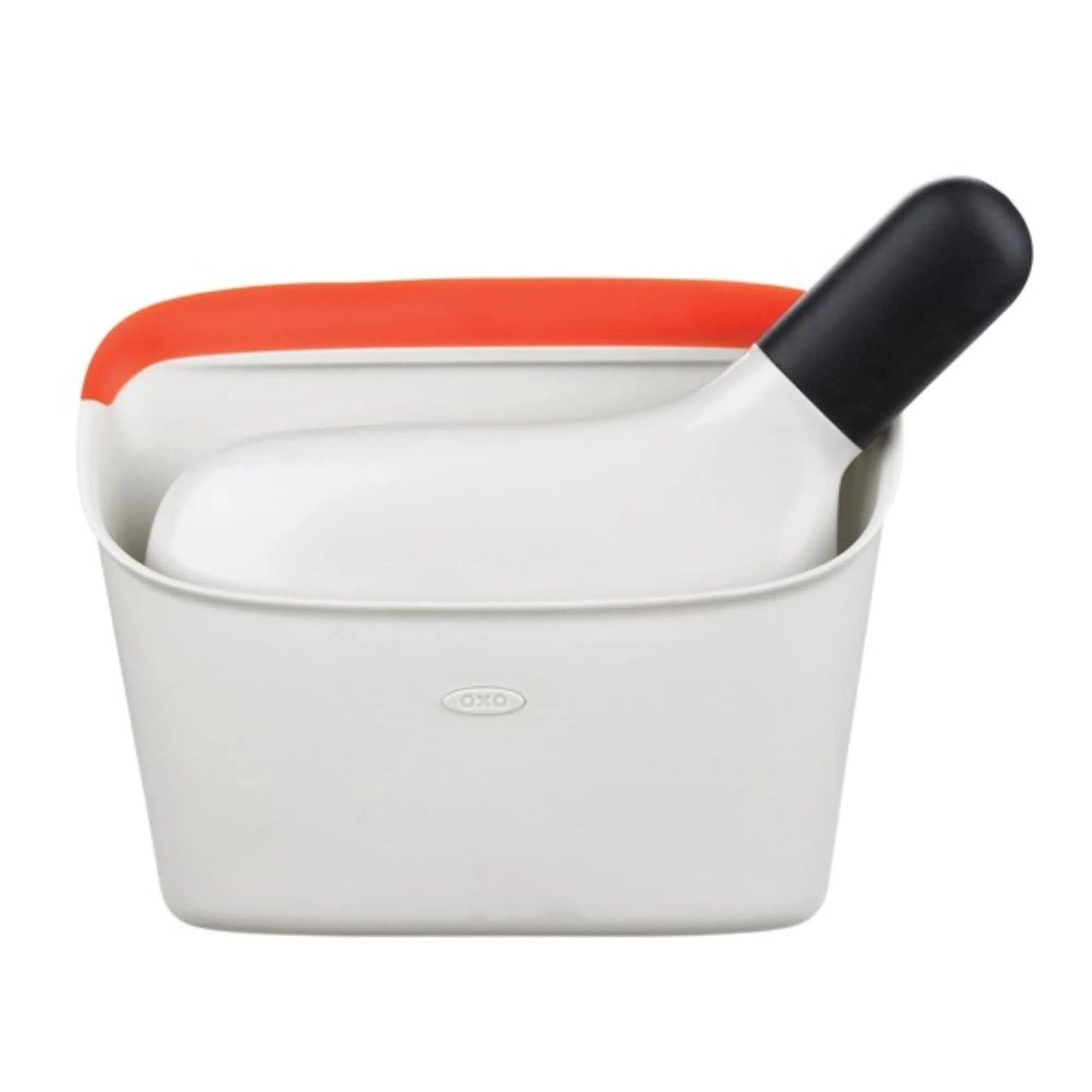 Kompaktes OXO Kehrschaufel-Set: Ergonomisch, langlebig, ideal für Krümel, Staub und Laub. Perfekt für Haushalt und Garten.