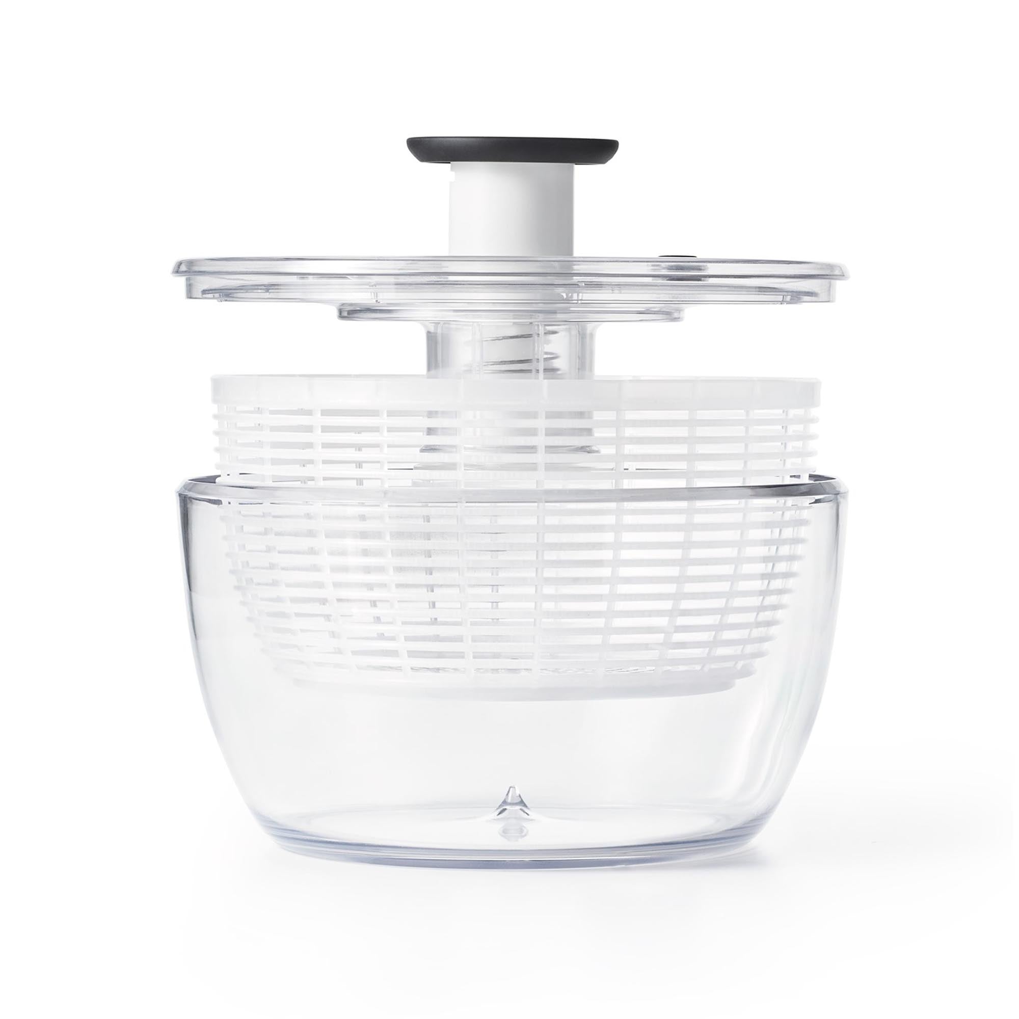 Salatschleuder, rund, gross, transparent, 5.8 lt, Ø26.7cm