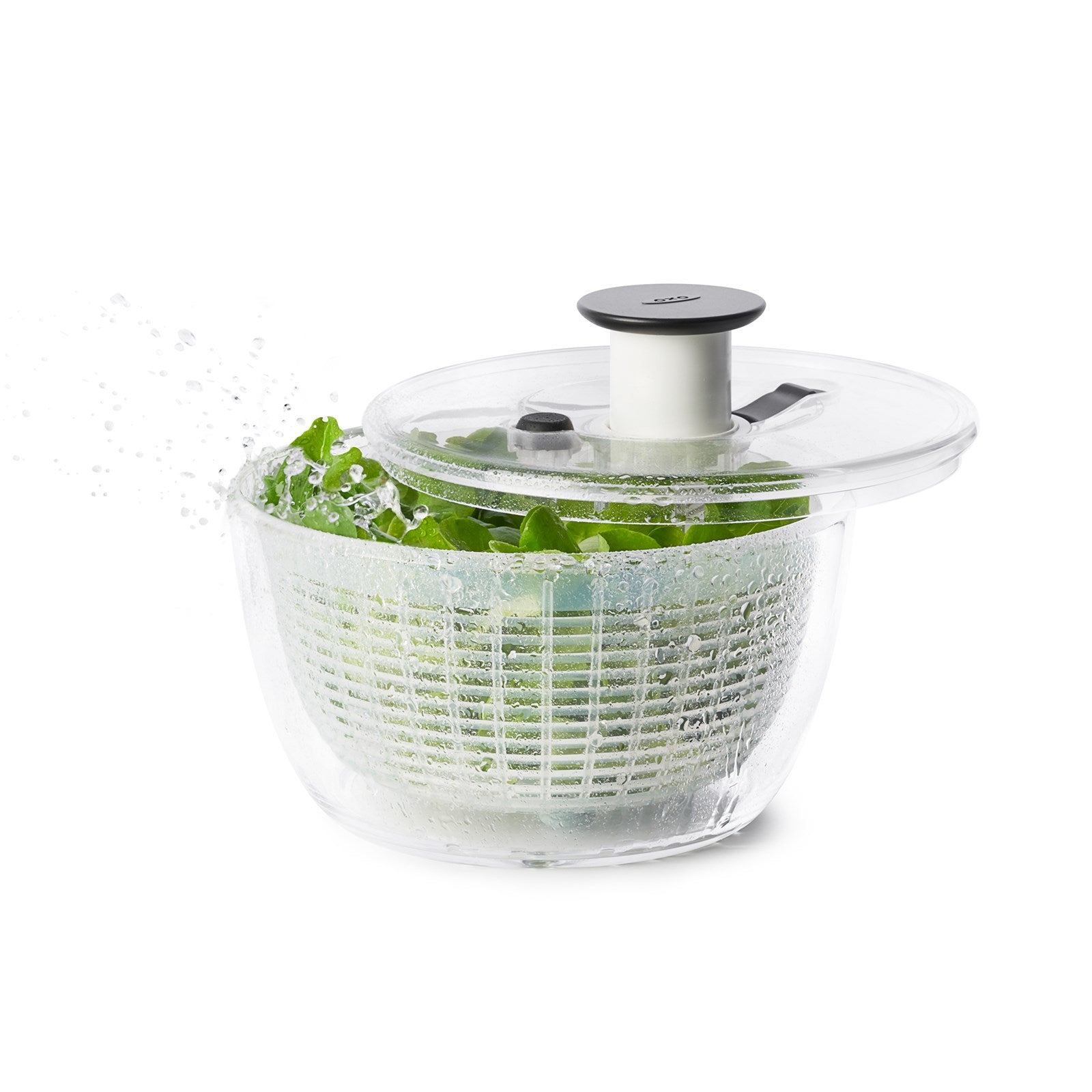 Salatschleuder, rund klein, transparent, 2.7 lt