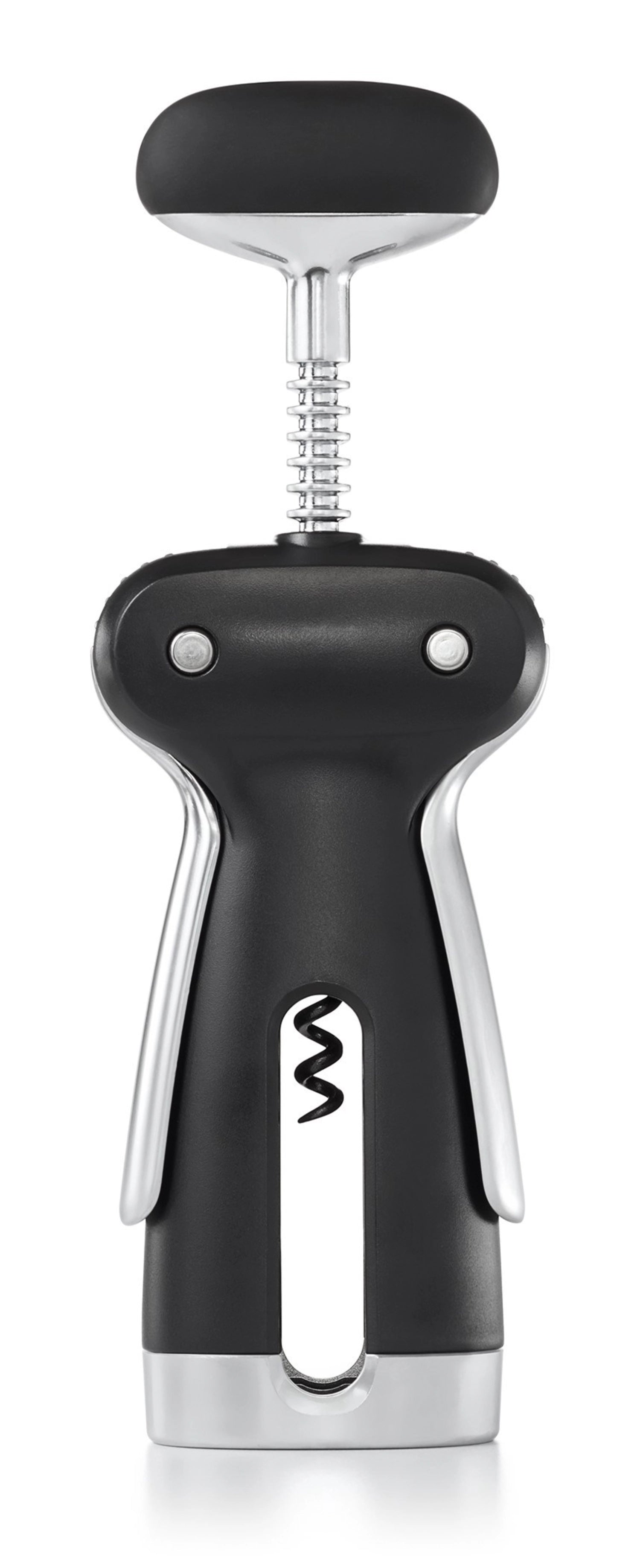 Entdecken Sie den Good Grips Steel Korkenzieher mit Folienschneider von OXO. Perfekt für Weinliebhaber, elegant, sicher und vielseitig – ideal für jede Bar!