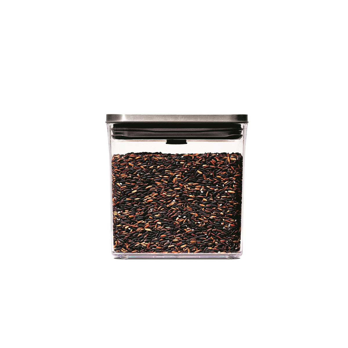 Good Grips Steel POP Behälter, recht., klein, 1.6L in Transparent präsentiert im Onlineshop von KAQTU Design AG. Aufbewahrungsdose ist von OXO