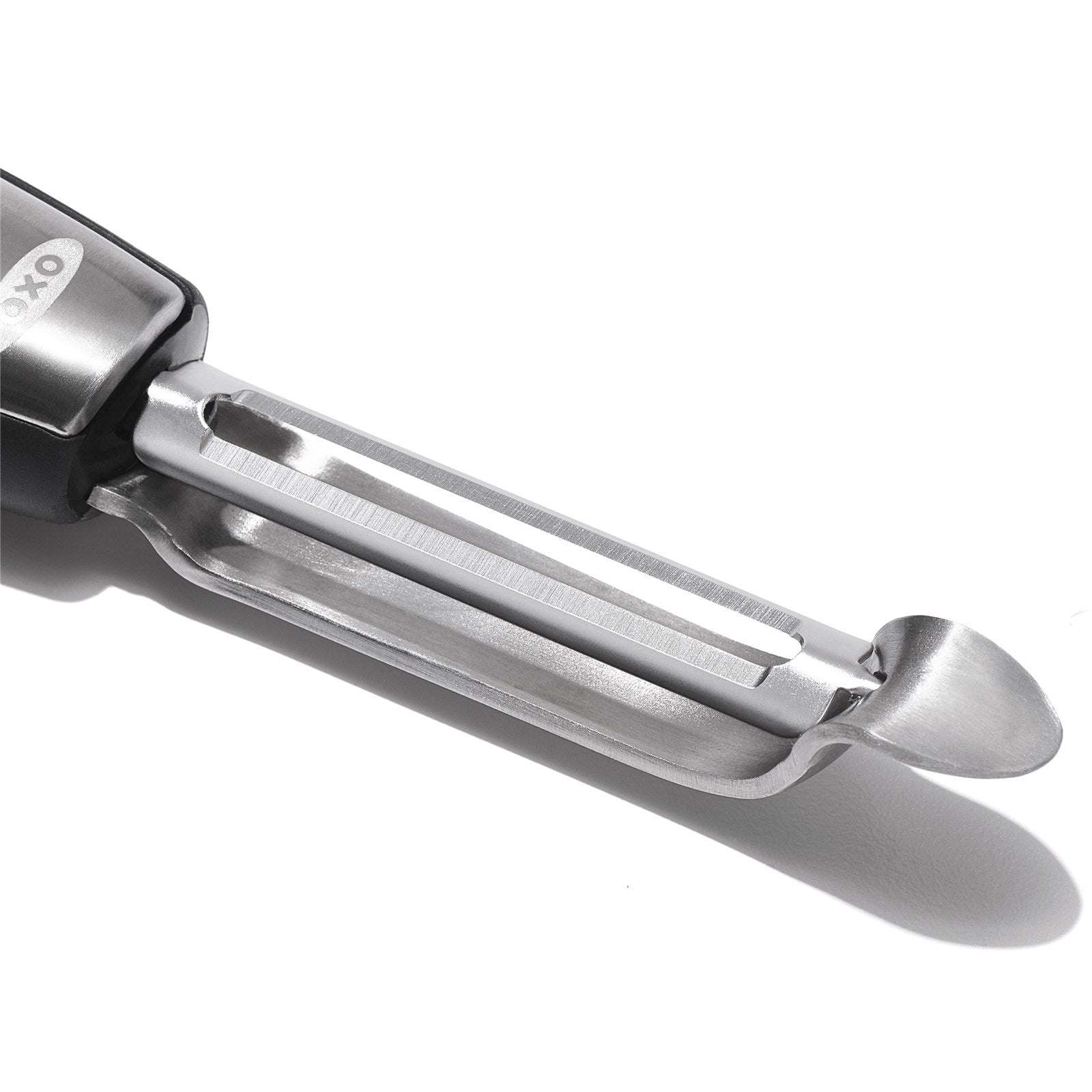 OXO Good Grips Y-Schäler: Robuster Edelstahl, komfortabler Griff, ideal für schnelles und einfaches Schälen von Obst und Gemüse.