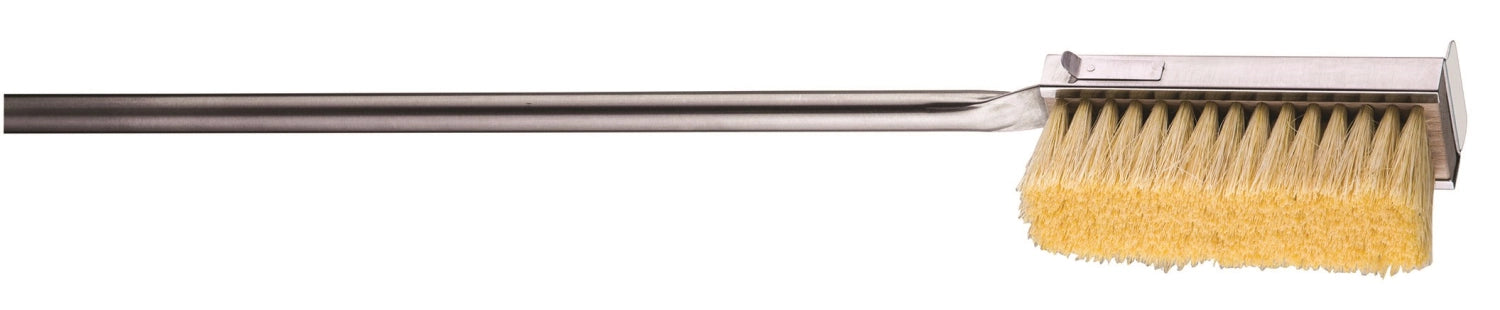 Hyg Barhocker 75 cm mit Frontpolster in Schwarz, aus Stahl, von Normann Copenhagen, stilvoller Barstuhl für moderne Interiors.