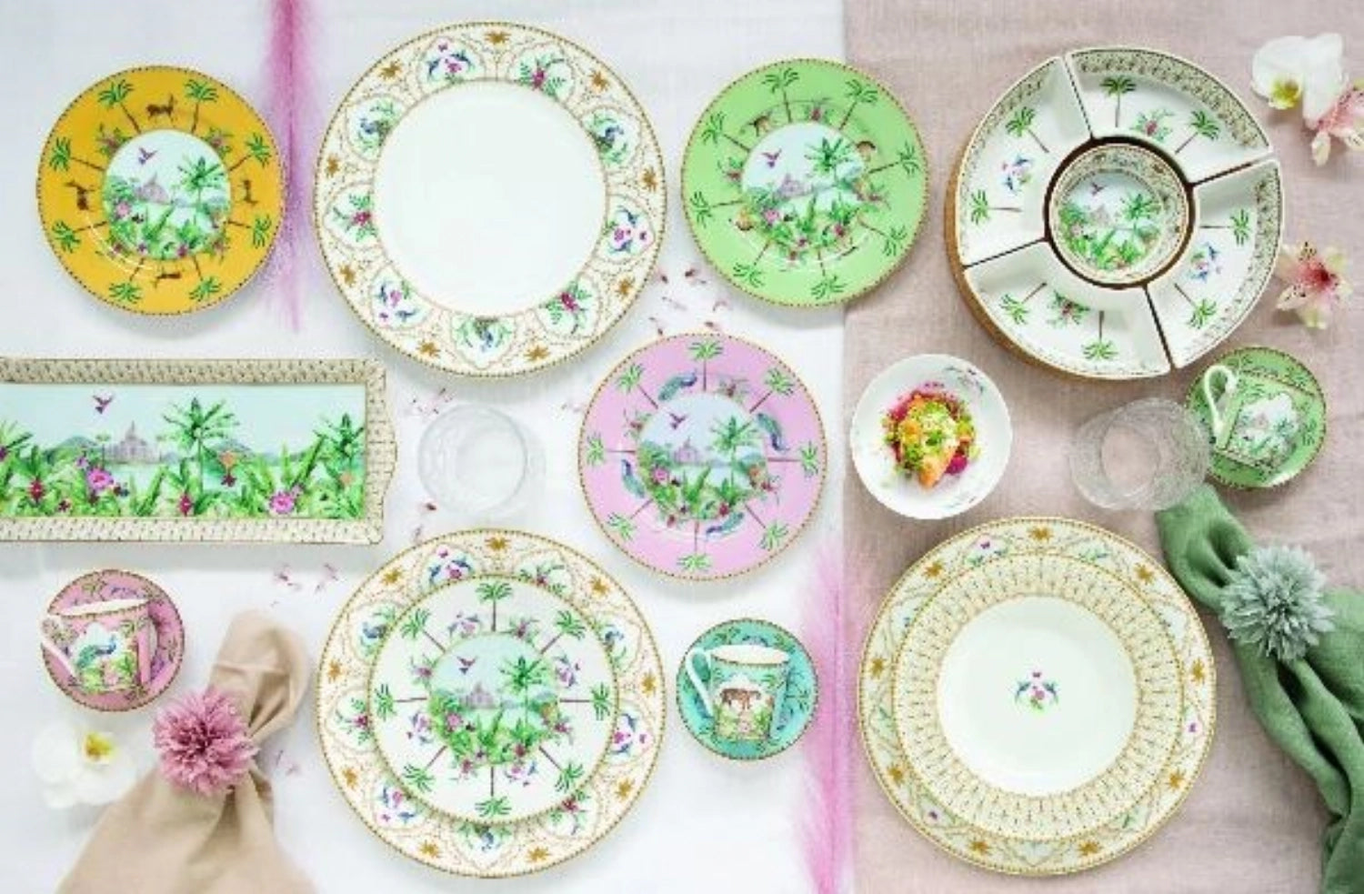 Paradis Sauvage Teebox mit 6 Fächer, 20.5x16x7cm