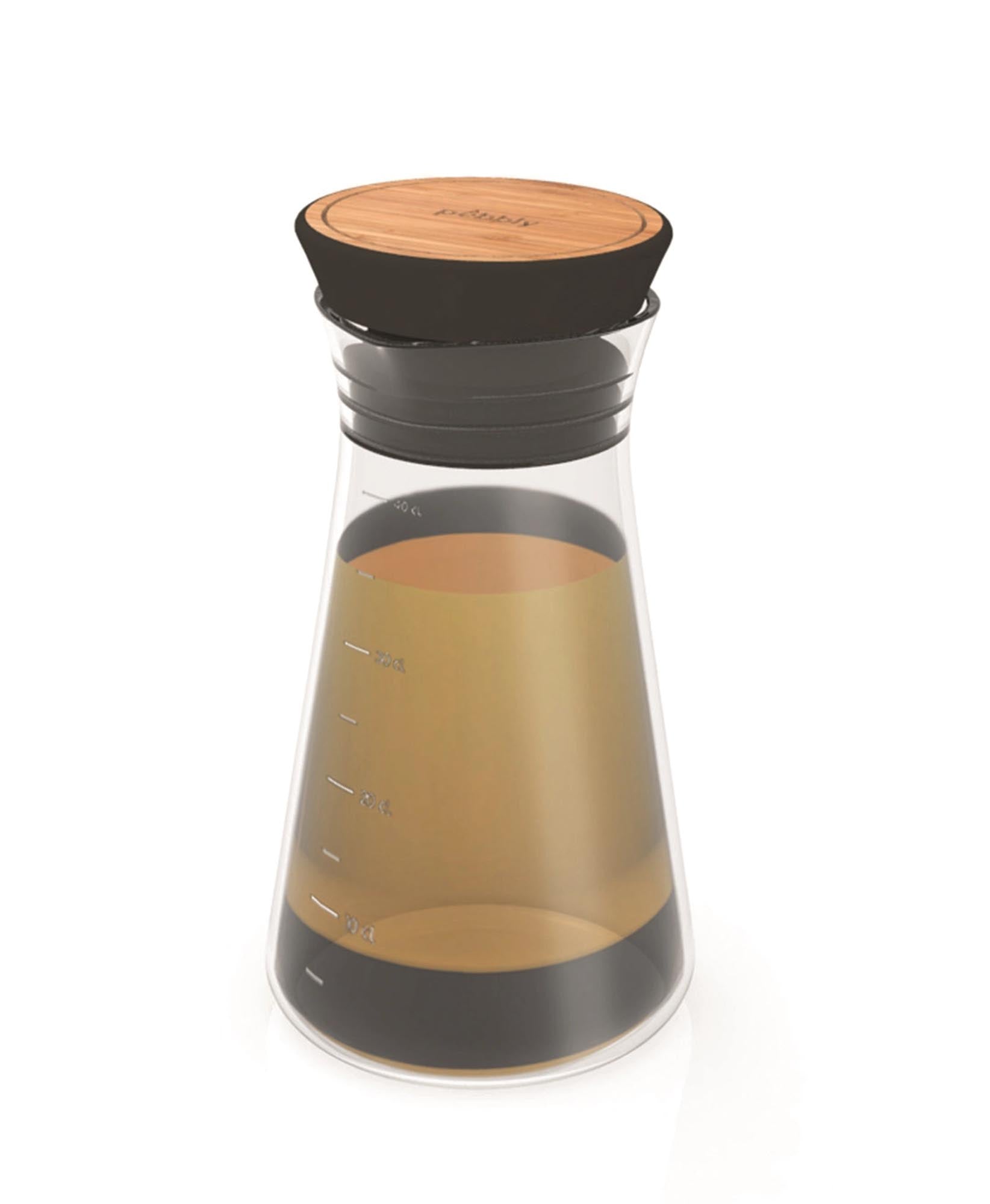 <tc>Pebbly</tc> Salad shaker glass, 45cl, black