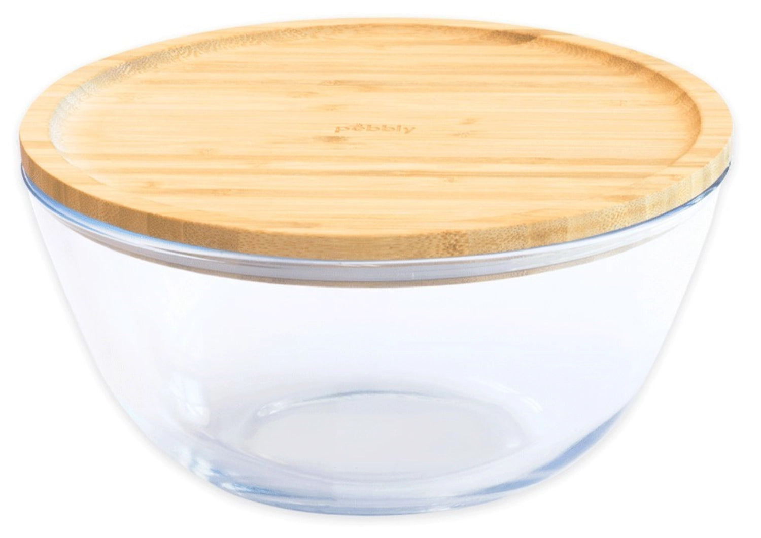 Entdecken Sie das stilvolle Pebbly Vorratsglas mit Bambusdeckel (0,77l). Ideal für Müsli, Nüsse und Gewürze. Hochwertiges Borosilikatglas, luftdicht und nachhaltig.
