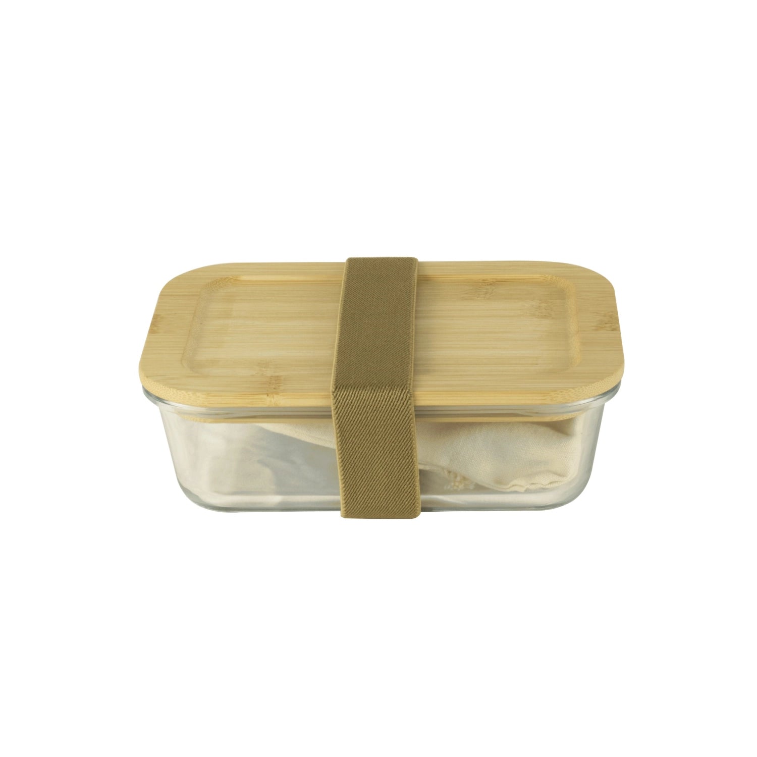 Stylische Lunchbox von Pebbly aus umweltfreundlichem Bambus, mit passendem Besteck, perfekt für unterwegs und gesunde Ernährung.