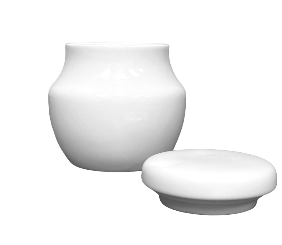 Uni 09 Zuckerdose 0.2lt in Weiss präsentiert im Onlineshop von KAQTU Design AG. Aufbewahrungsdose ist von Royal Porcelain