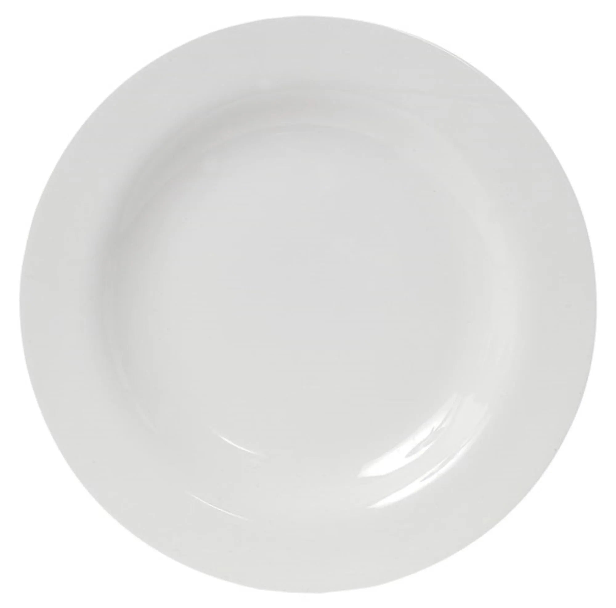 Eleganter 23cm Verona BC Teller aus Bone China Porzellan: zeitloses Design, spülmaschinenfest, ideal für festliche Anlässe.