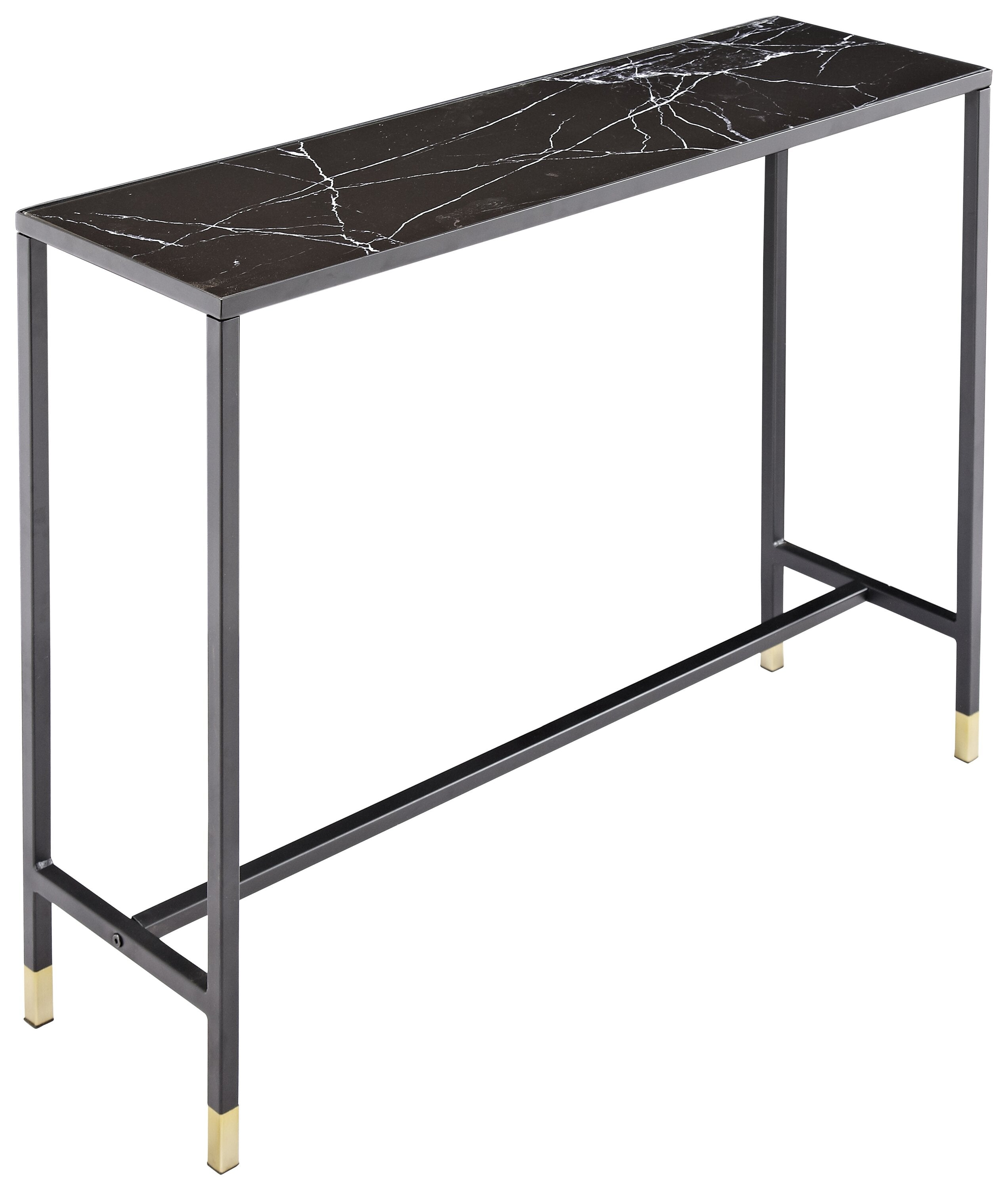 Dipp Beistelltisch in Schwarz/Gold präsentiert im Onlineshop von KAQTU Design AG. Beistelltisch ist von Venture Home