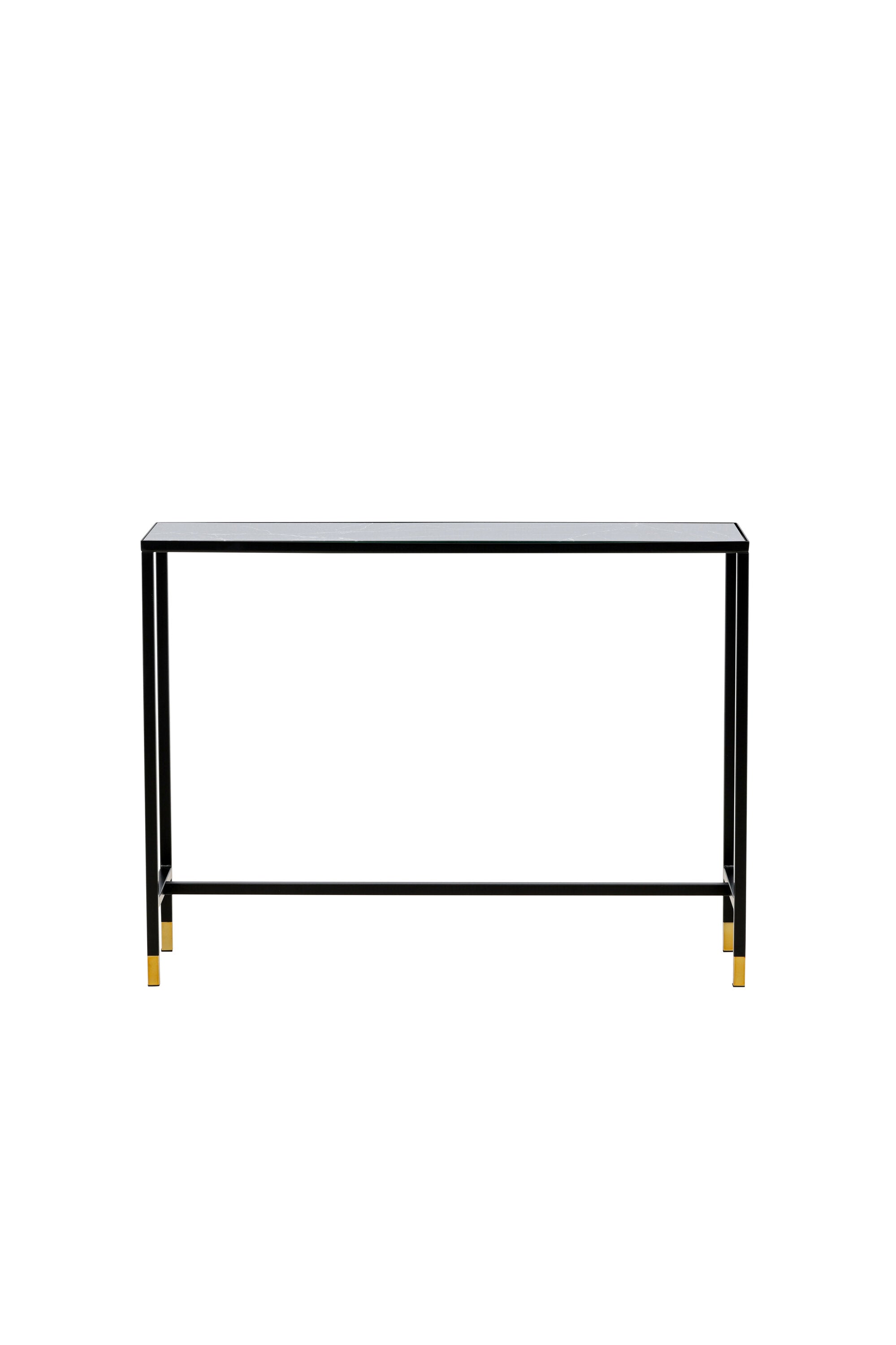 Dipp Beistelltisch in Schwarz/Gold präsentiert im Onlineshop von KAQTU Design AG. Beistelltisch ist von Venture Home