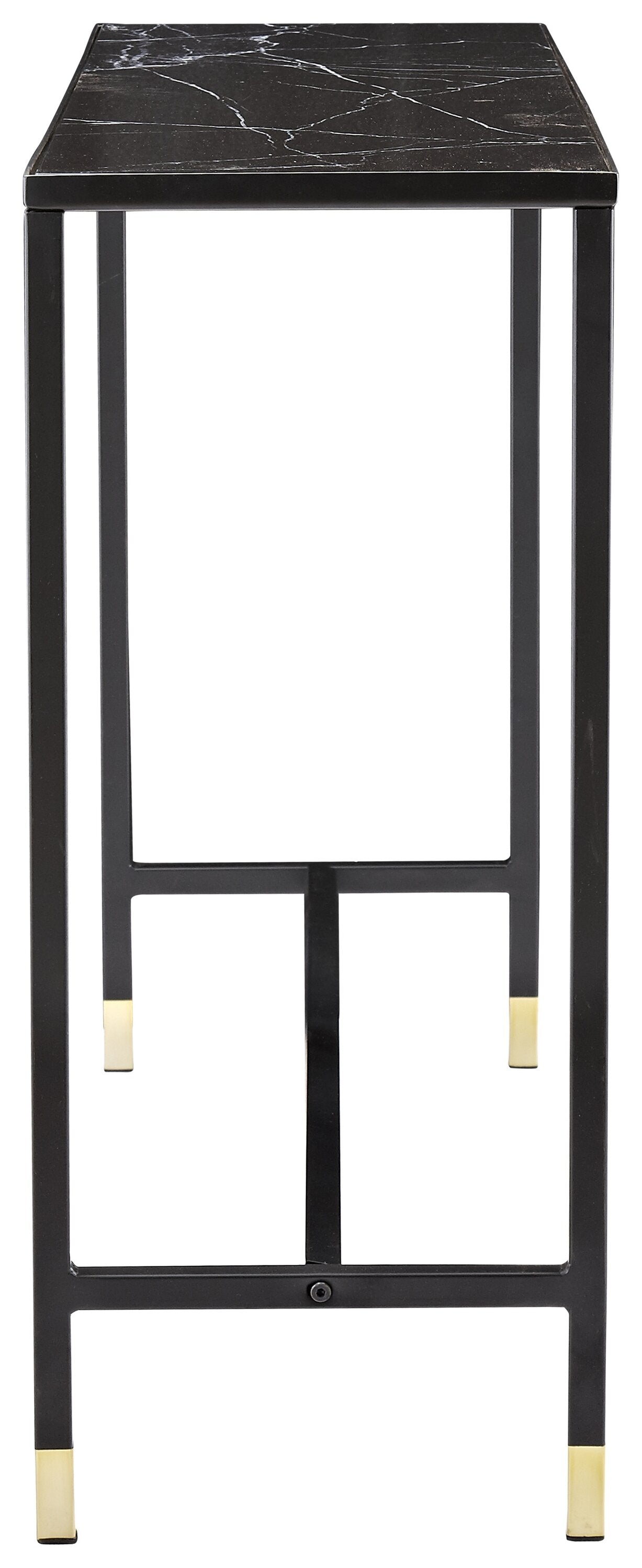 Dipp Beistelltisch in Schwarz/Gold präsentiert im Onlineshop von KAQTU Design AG. Beistelltisch ist von Venture Home